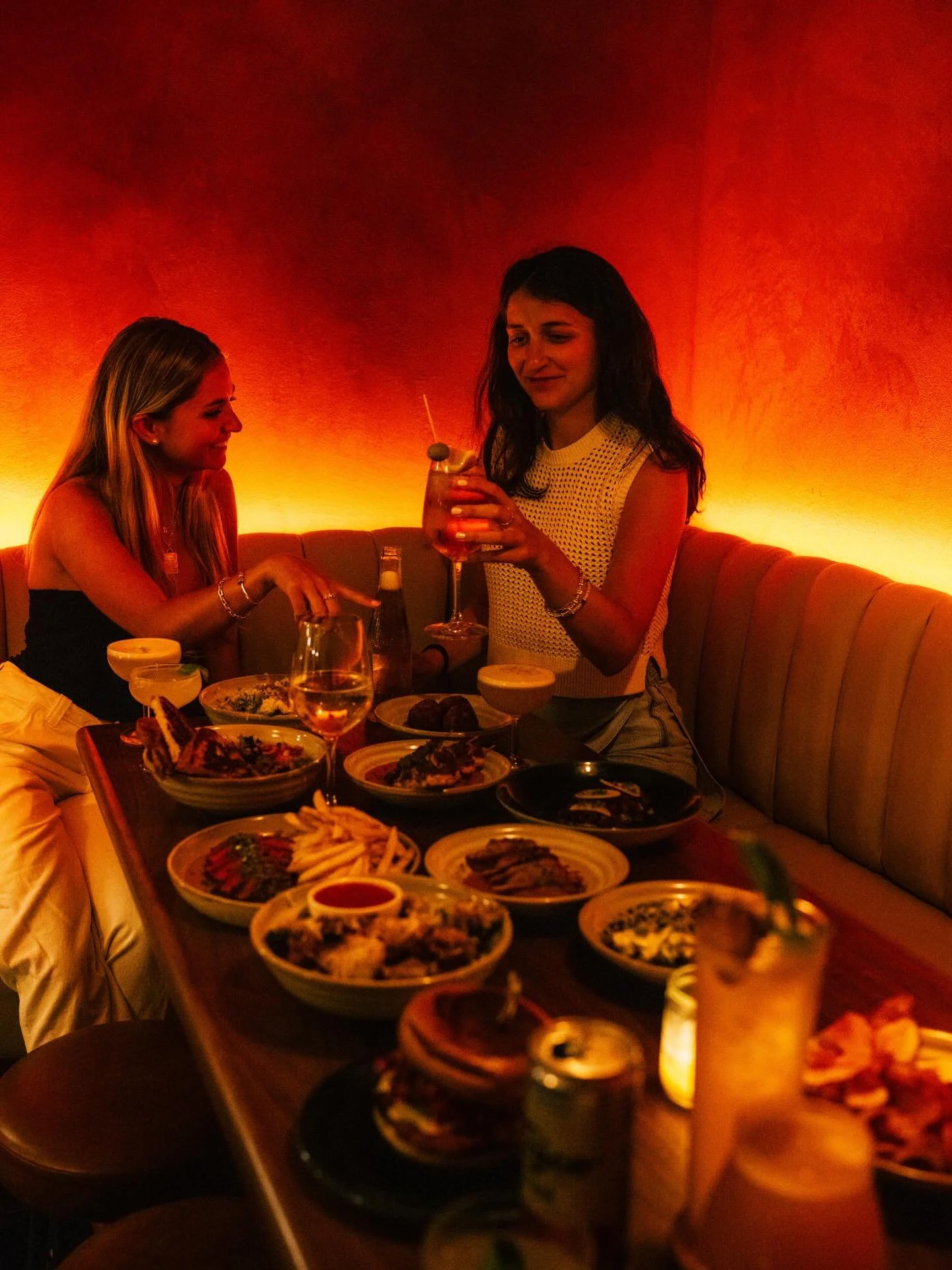 All the things to keep you warm the next couple days- cozy corners, strong drinks, and full bellies 🔥