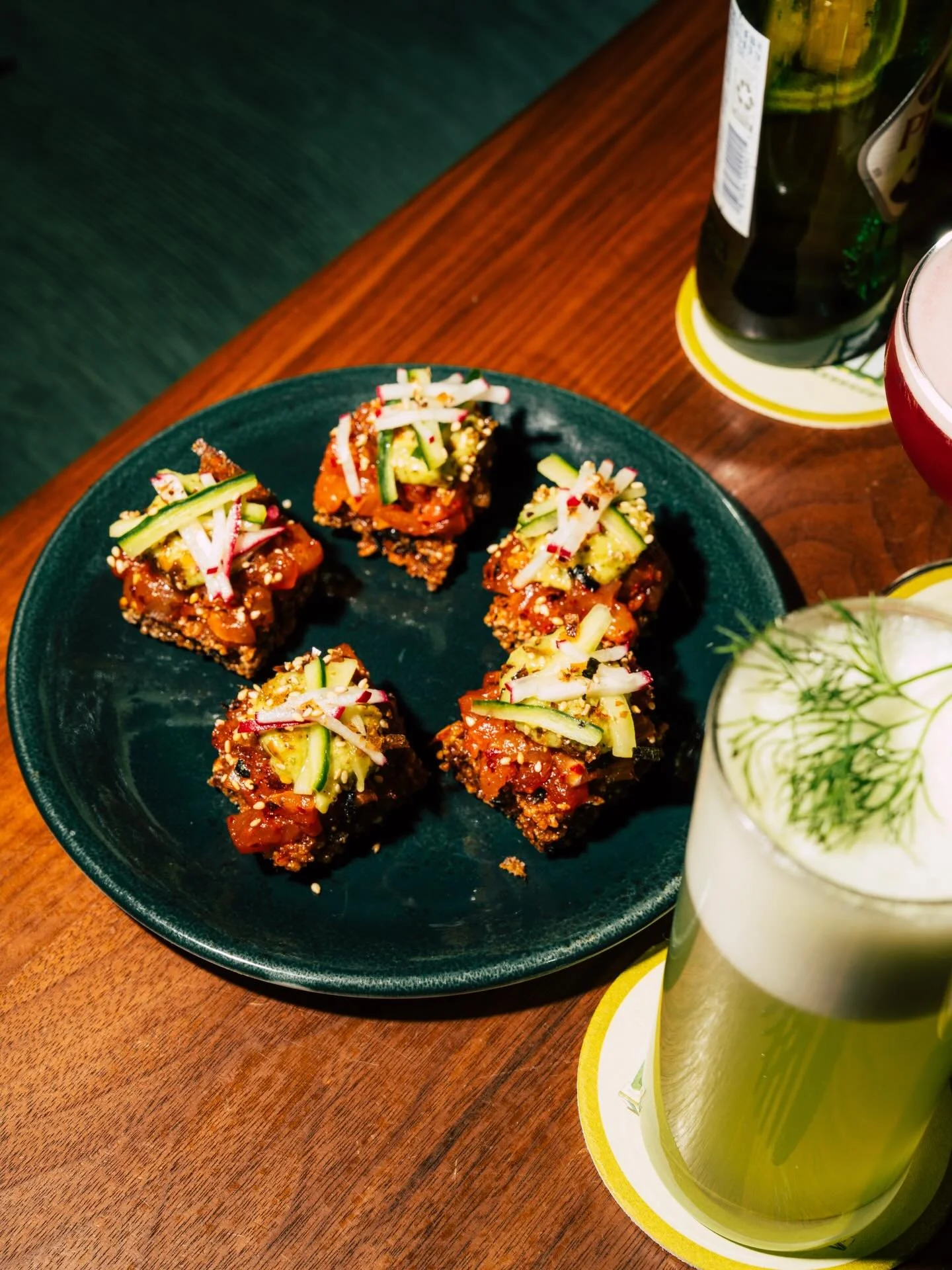 It feels like Summer out and we&rsquo;re doing $10 Watermelon Palomas and $3 Crispy Tuna Bites all night long&hellip; sounds like a party to us! 🙌🏽