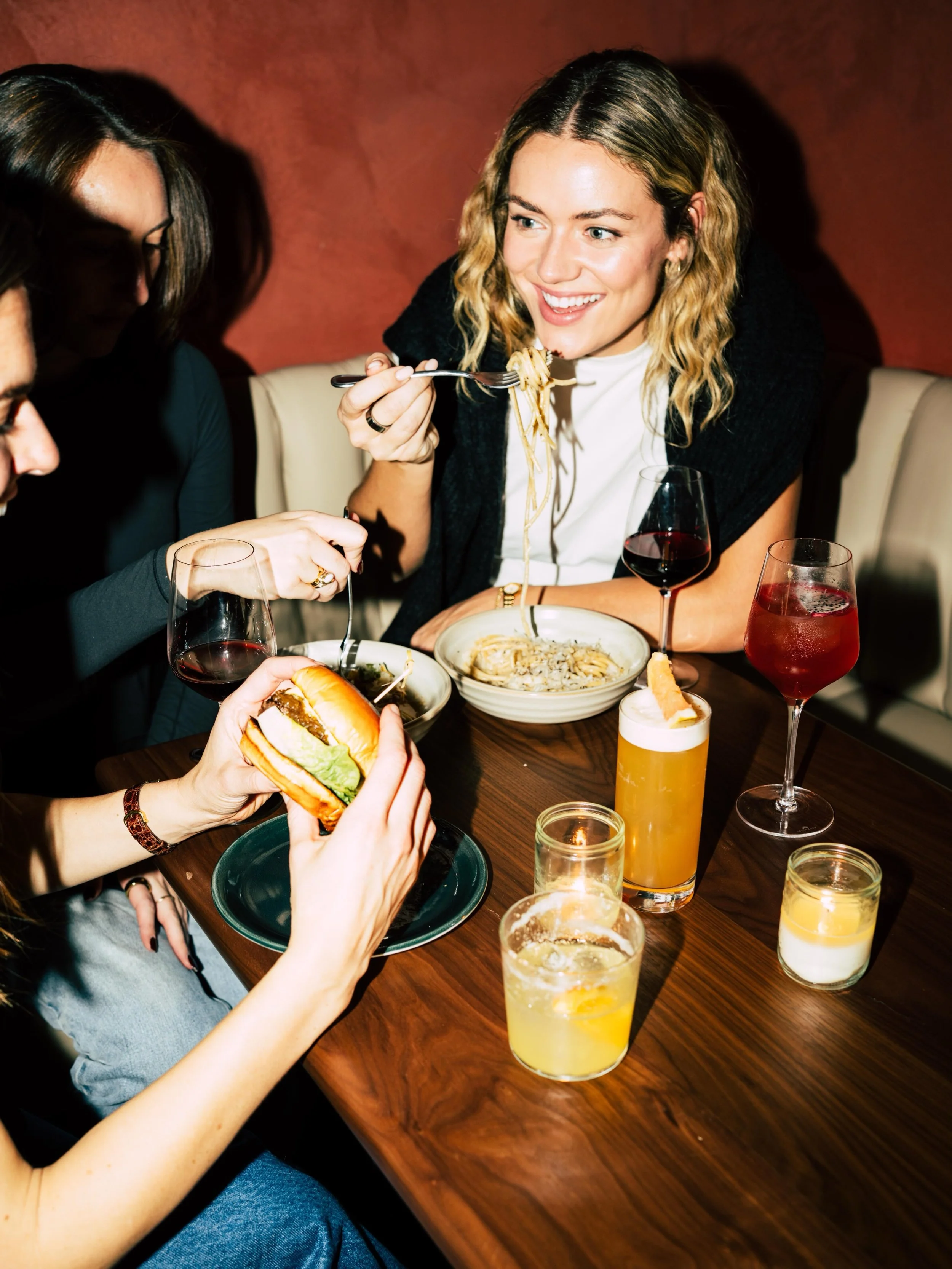 A little wine. A little pasta. A significantly better mood. $8 select wines till 7!
