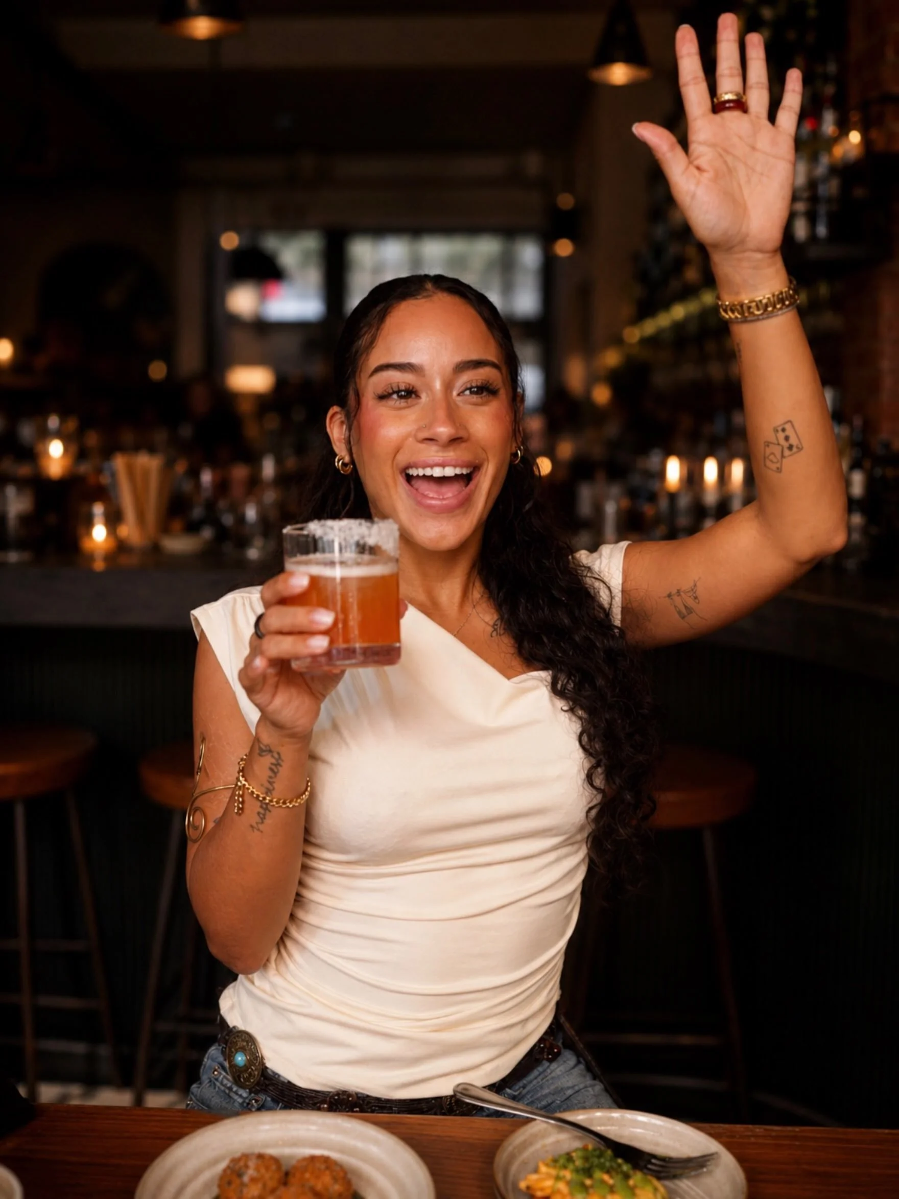 Raise your hand if you&rsquo;re meeting us here for Sunday happy hour! $9 Fortune Teller Margaritas till 7 ++ $9 Spritzes till 10pm

World Cup games today ⚽️
Brazil vs Norway 4pm
Mexico vs England 8pm