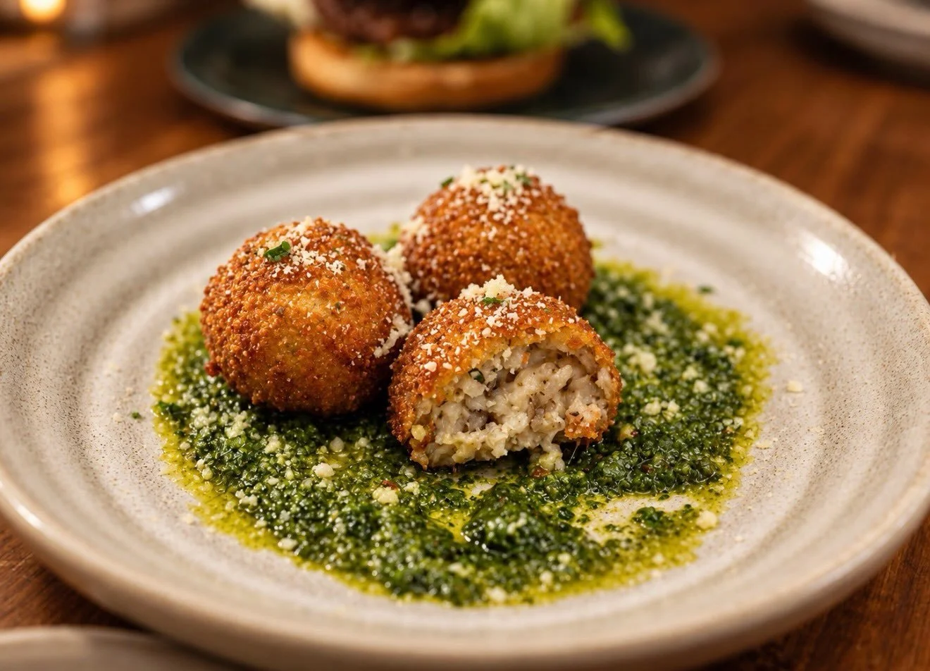 Cheap little luxuries till 10 😏

MONDAY SPECIALS
$3 Arancini 
$9 Pornstar Martinis