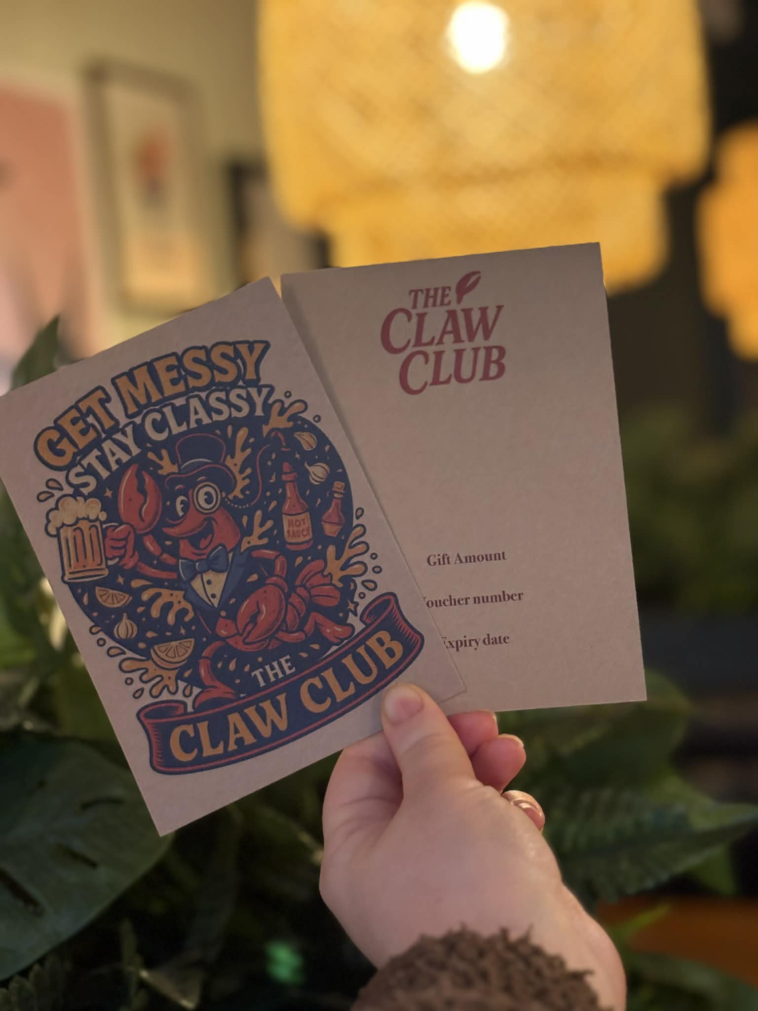 Claw club gift card