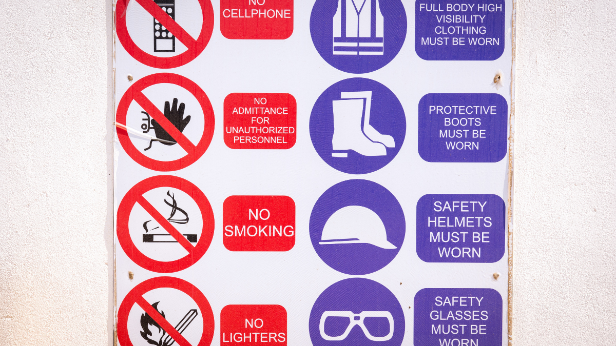 Color coded signage improves safety in a visual workplace