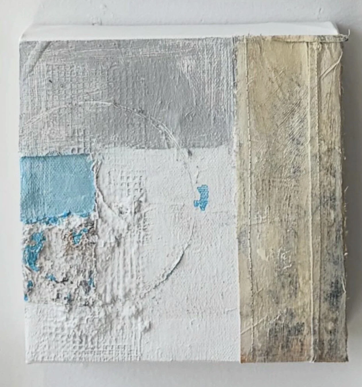 Circle, 2026
mixed media, acrylic, rice paper, fiber
6" x 6"
$150