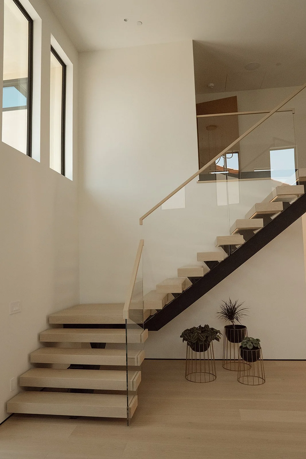 Floating stair looking North