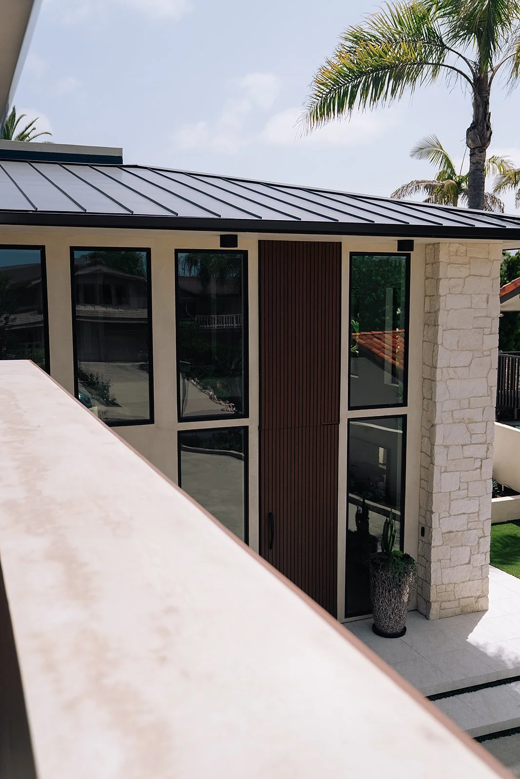 Main entry from master balcony