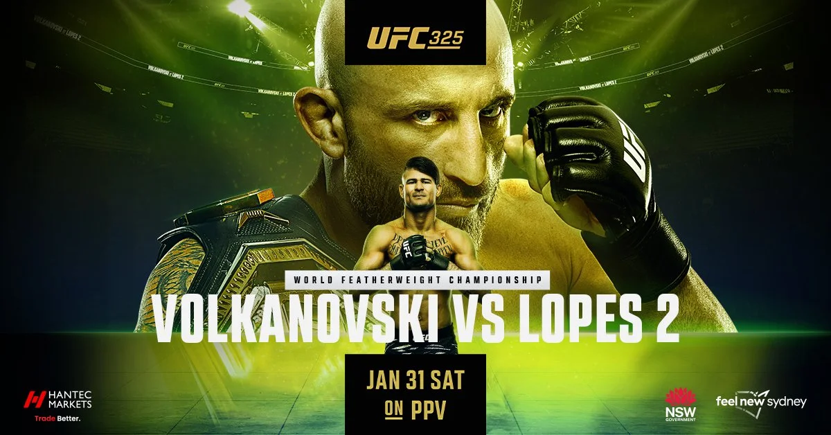 UFC 325: Volkanovski vs Lopes 2