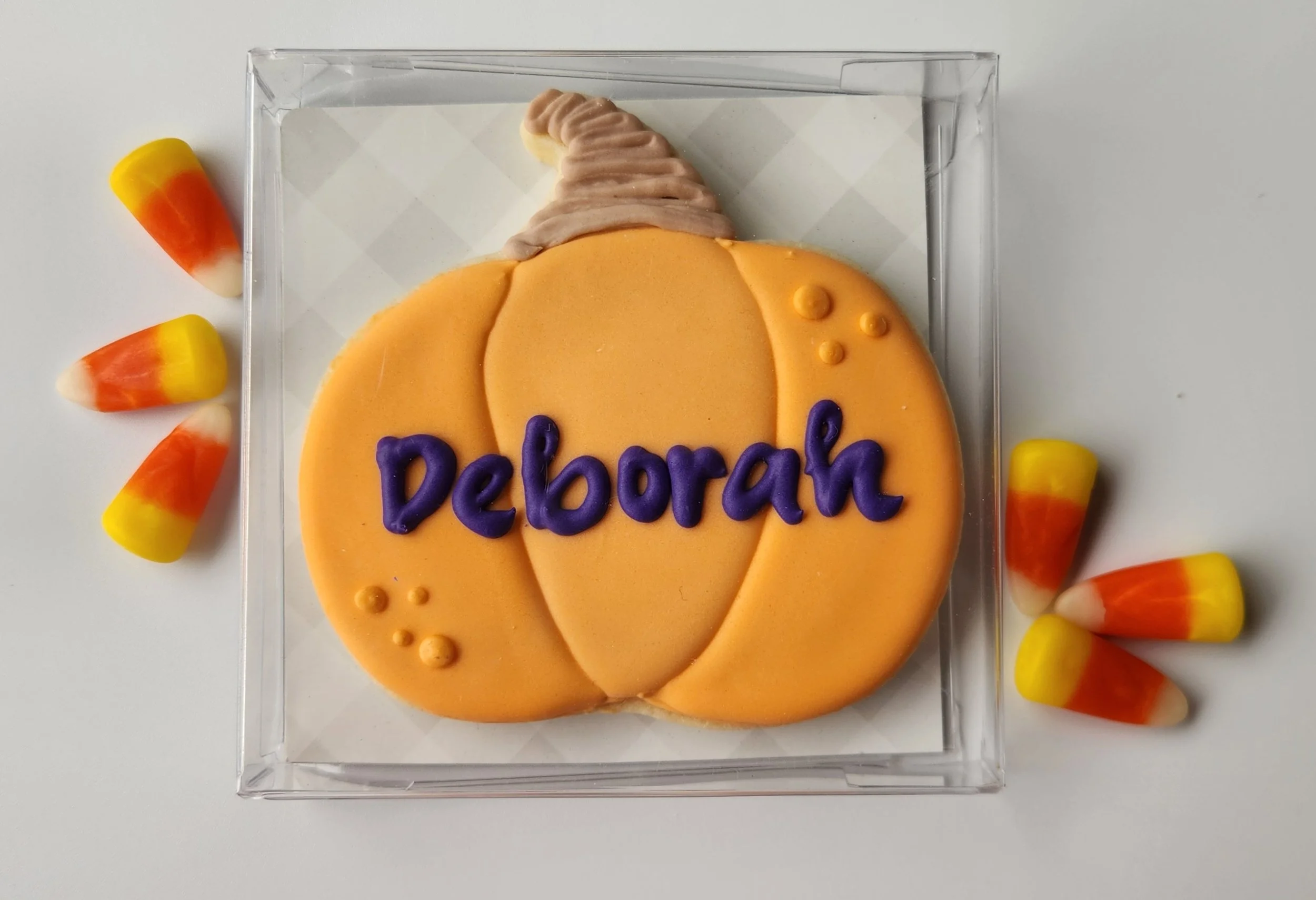 Personalized Pumpkin cookie