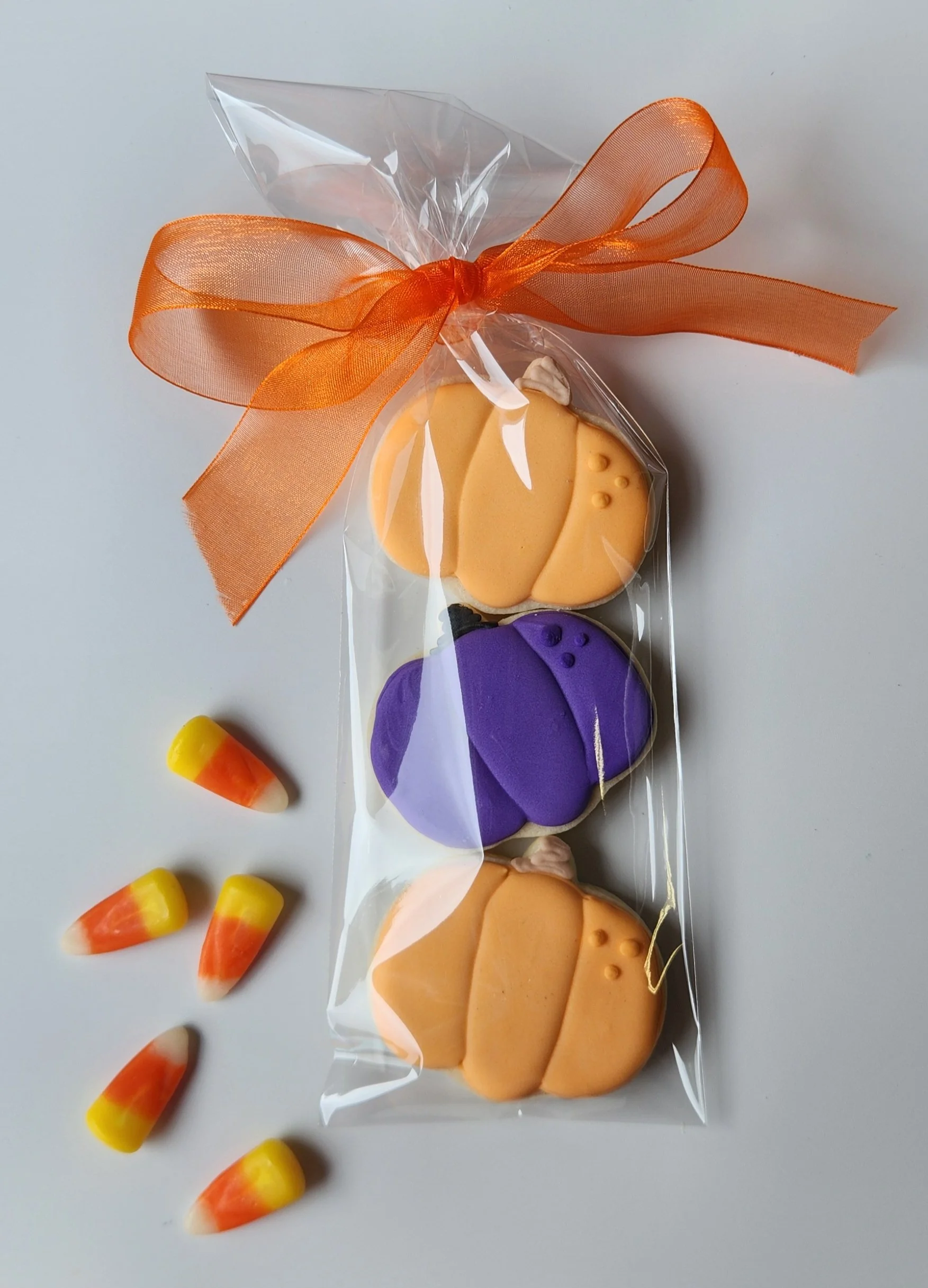 3 piece pumpkin cookie set