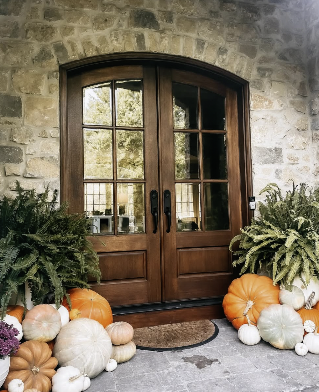 Pumpkin Porch Display in Comox to showcase the Autumn season.