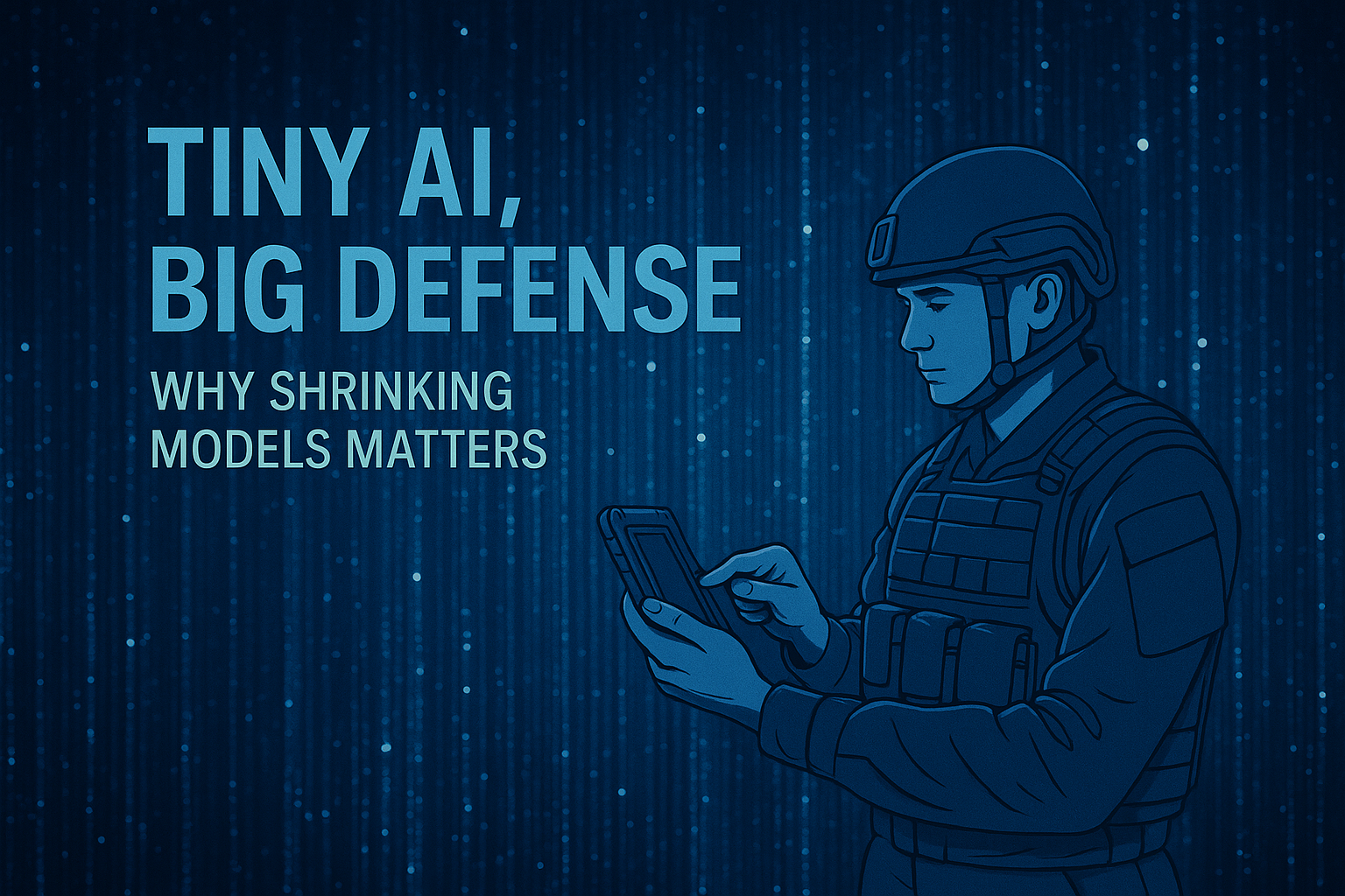 Tiny AI, Big Defense: Why Shrinking Models Matters