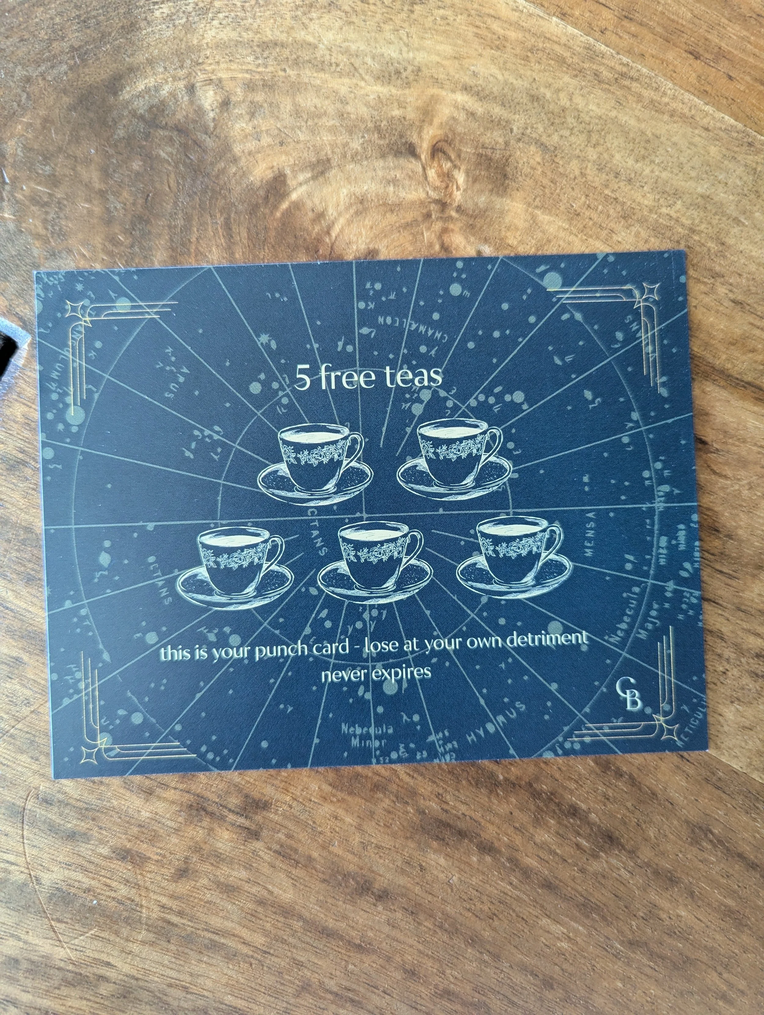 5 Free Teas gift certificate