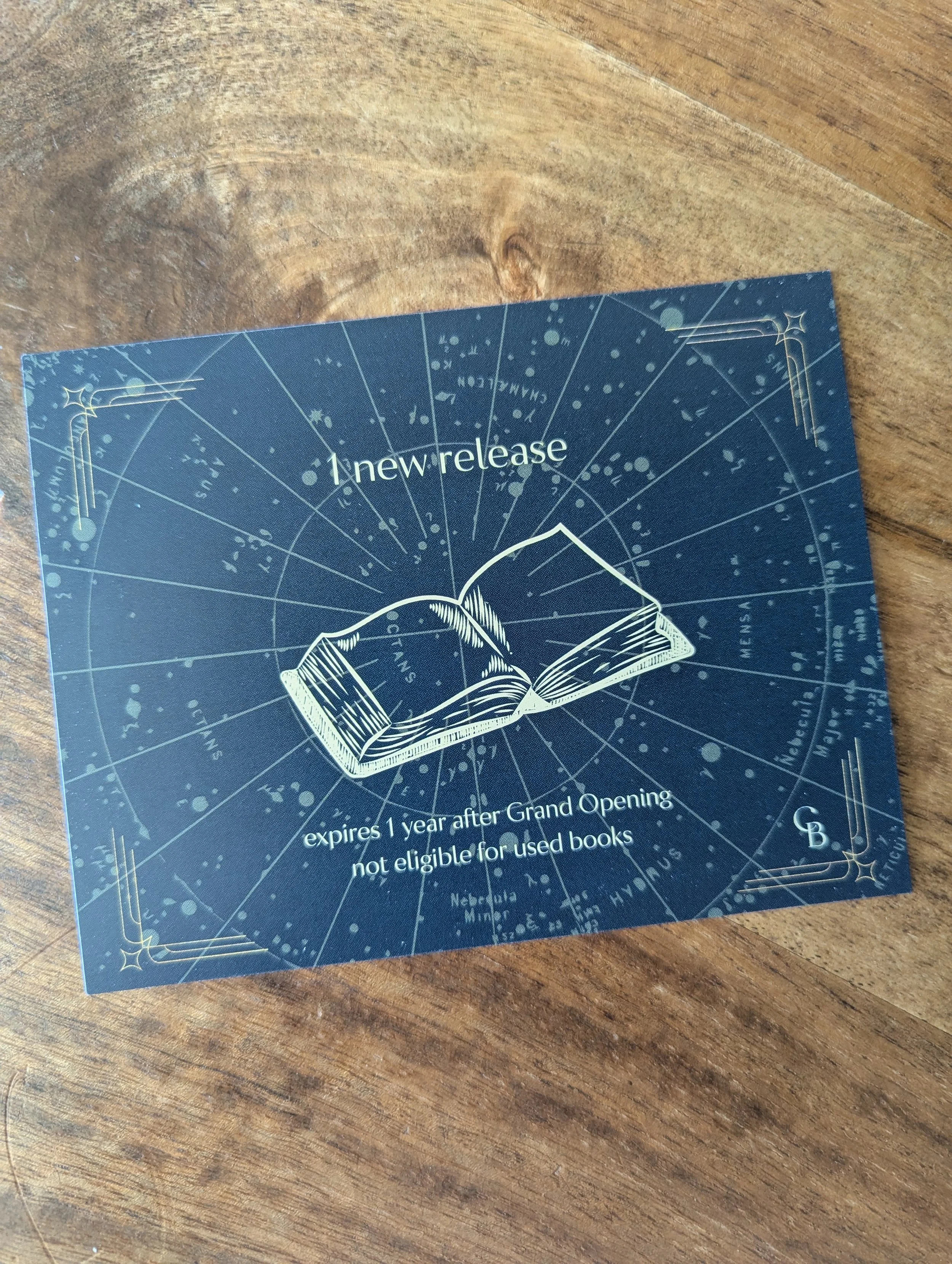 1 Free New Release gift certificate