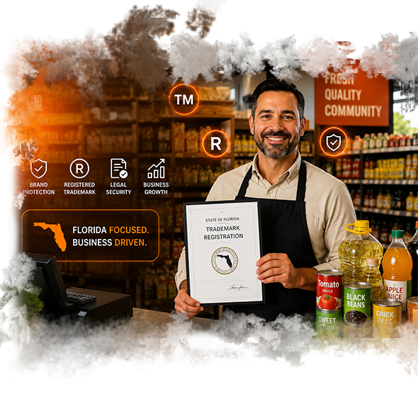 Florida small business owner protecting brand with state trademark registration