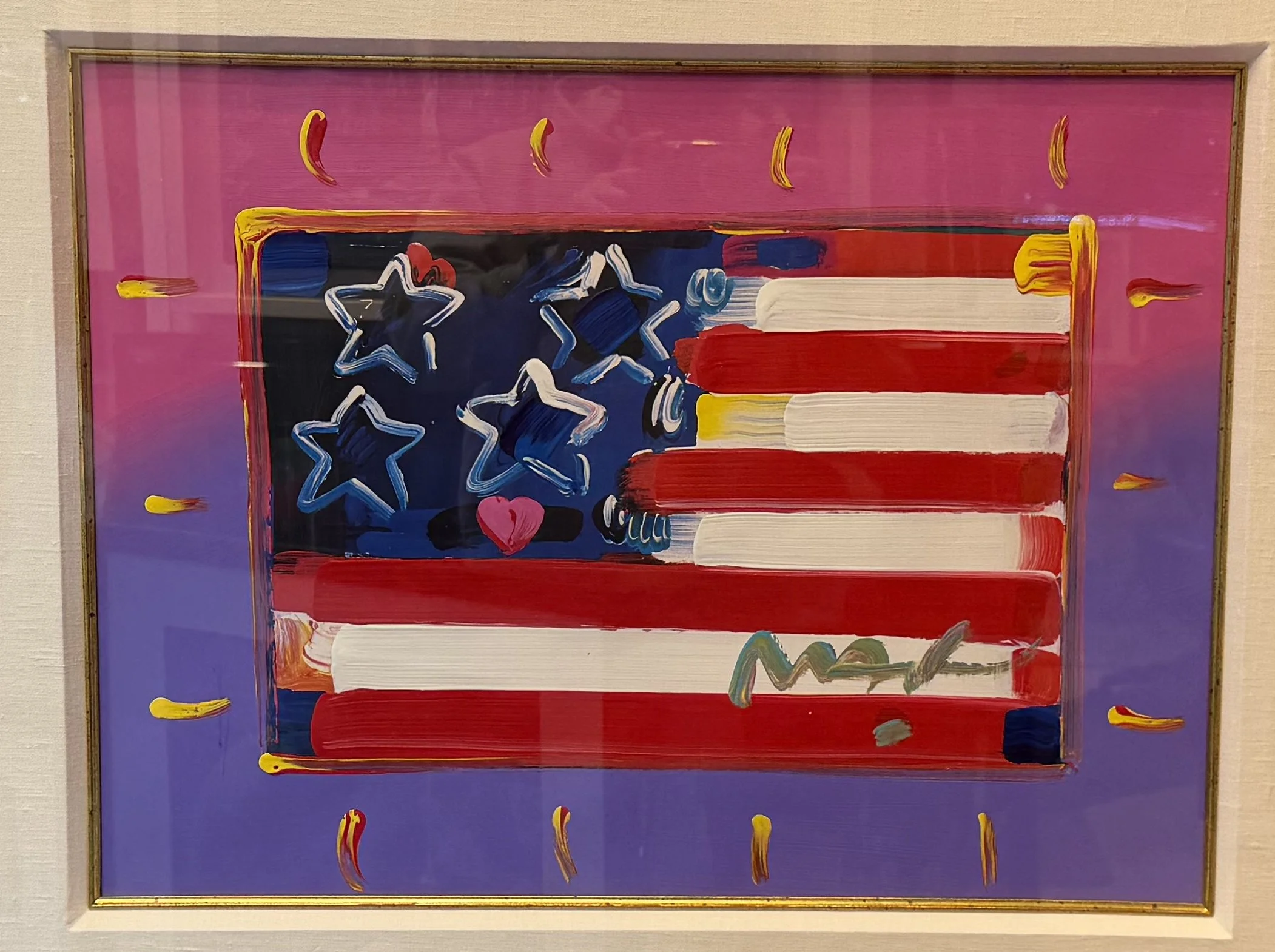 Flag with Heart (Large)