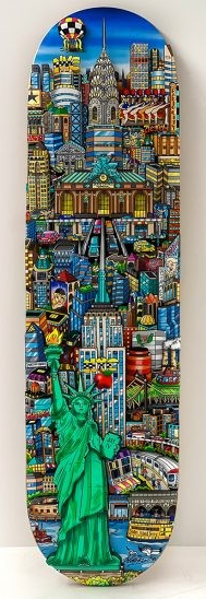 Lady Liberty in NYC Skateboard Deck