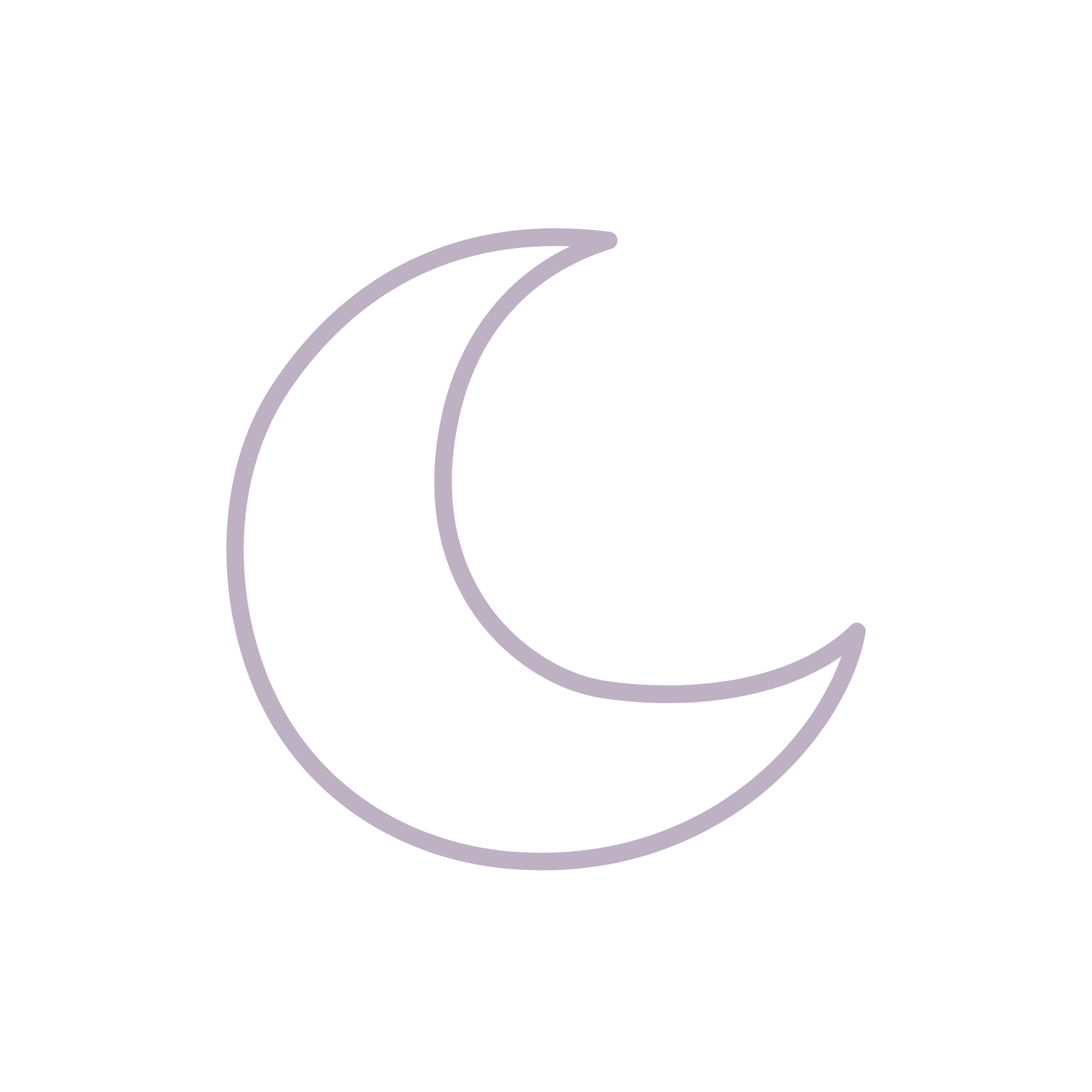 Astrological symbol for moon