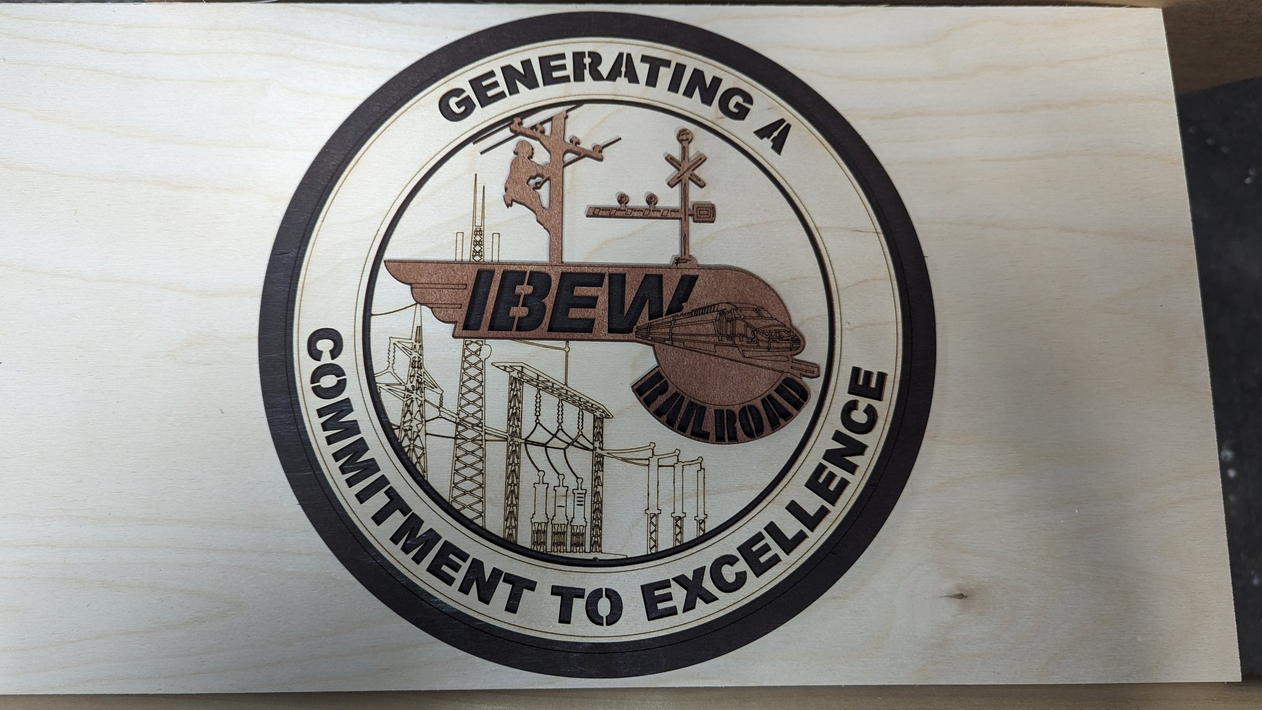 Finished Award - Wood + Stain