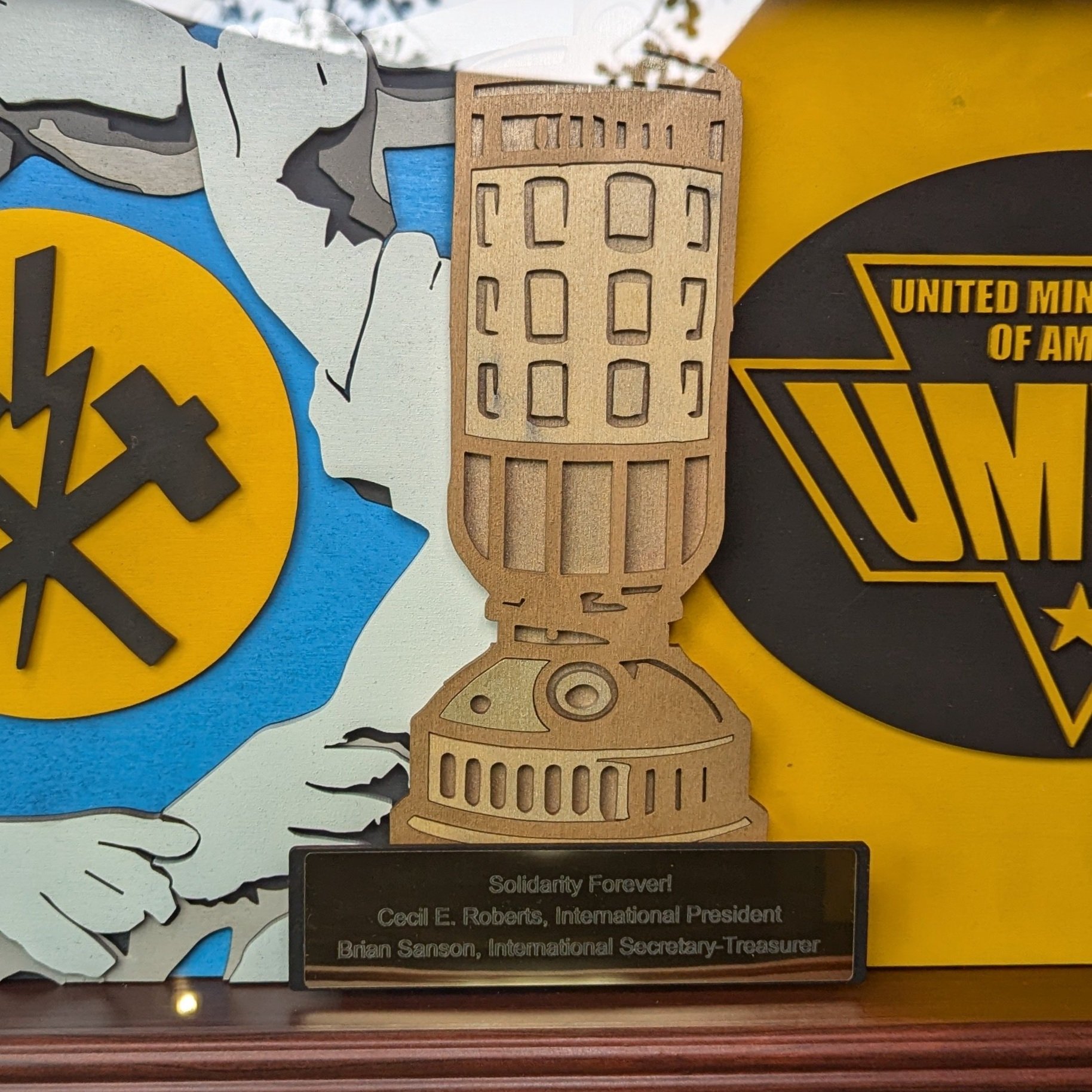 Finished Award - Wood + Stain + Paint