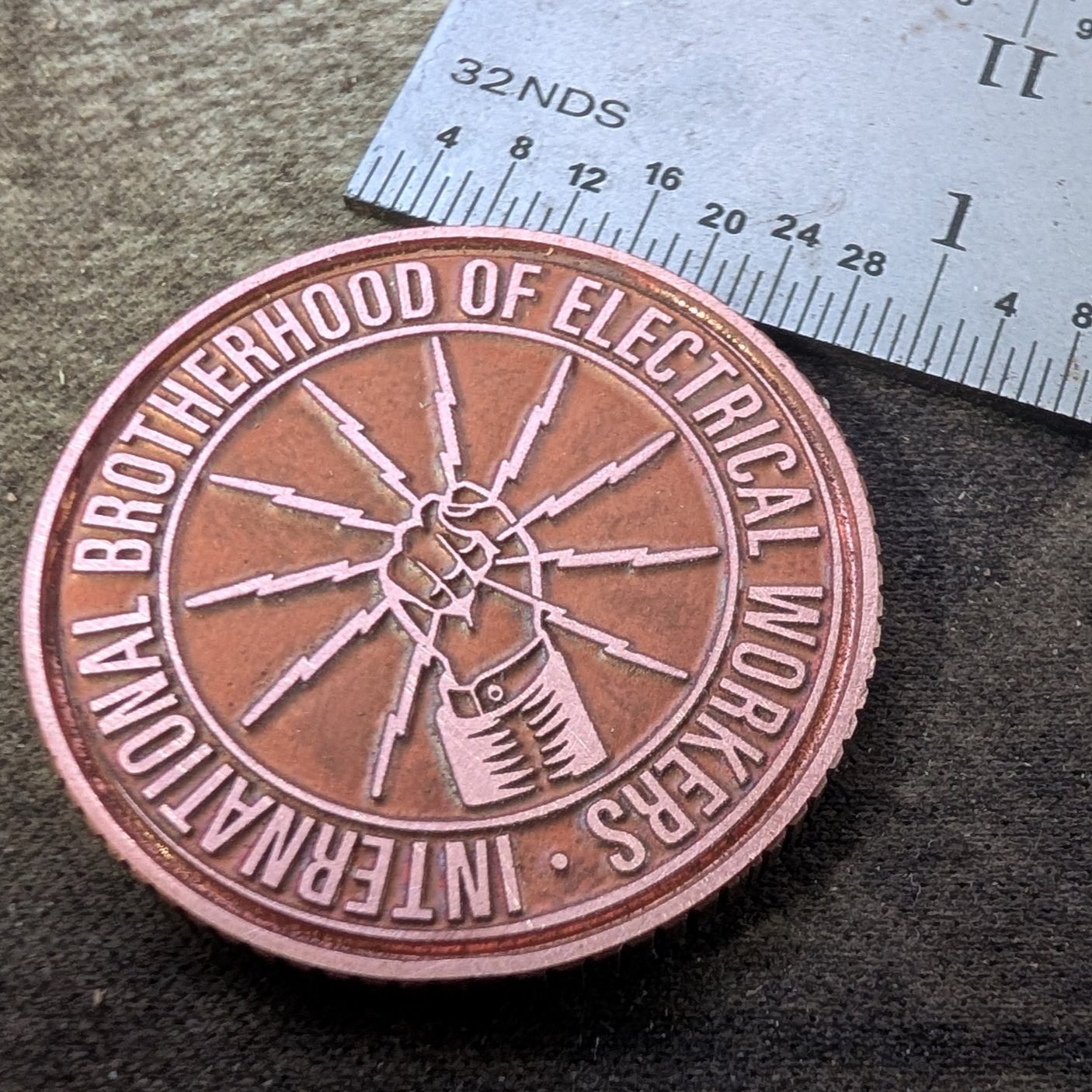 Challenge Coin -Laser Engraved Copper