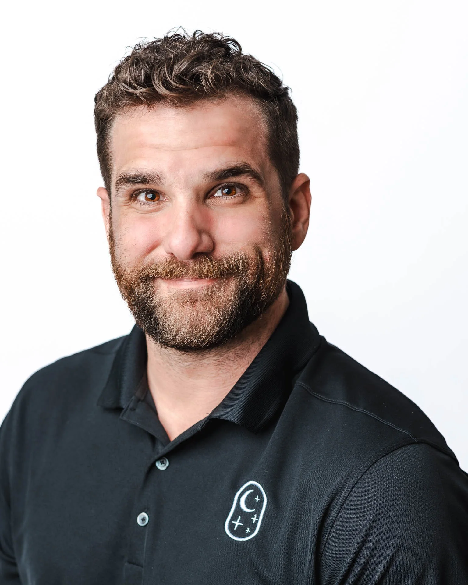 Clean headshot of male client with white background