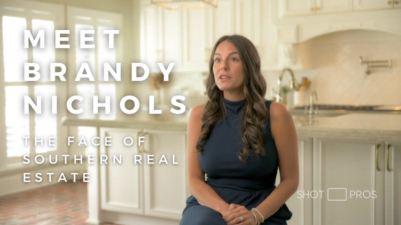 Cinematic lighting setup for business promo video shoot.