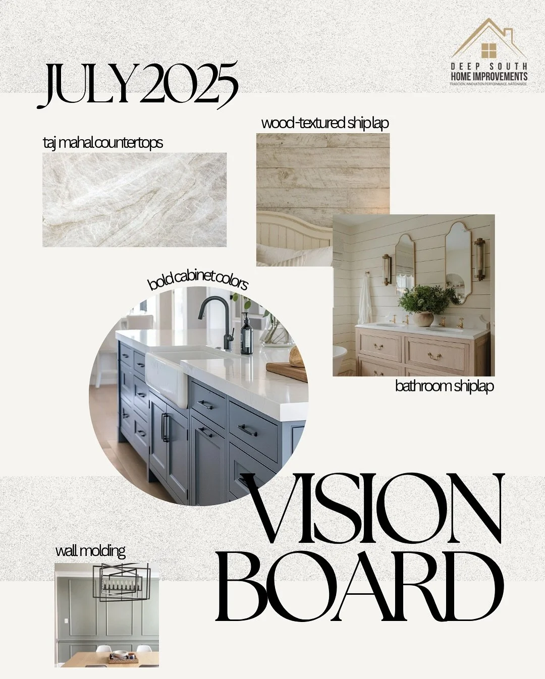 Want to know the latest trends we are seeing in the industry? 🗞️🚨

Once a month, we will keep you up-to-date on the latest trends, shades &amp; textures for your next remodel. ✨ We know it can be overwhelming when deciding your design options. We a