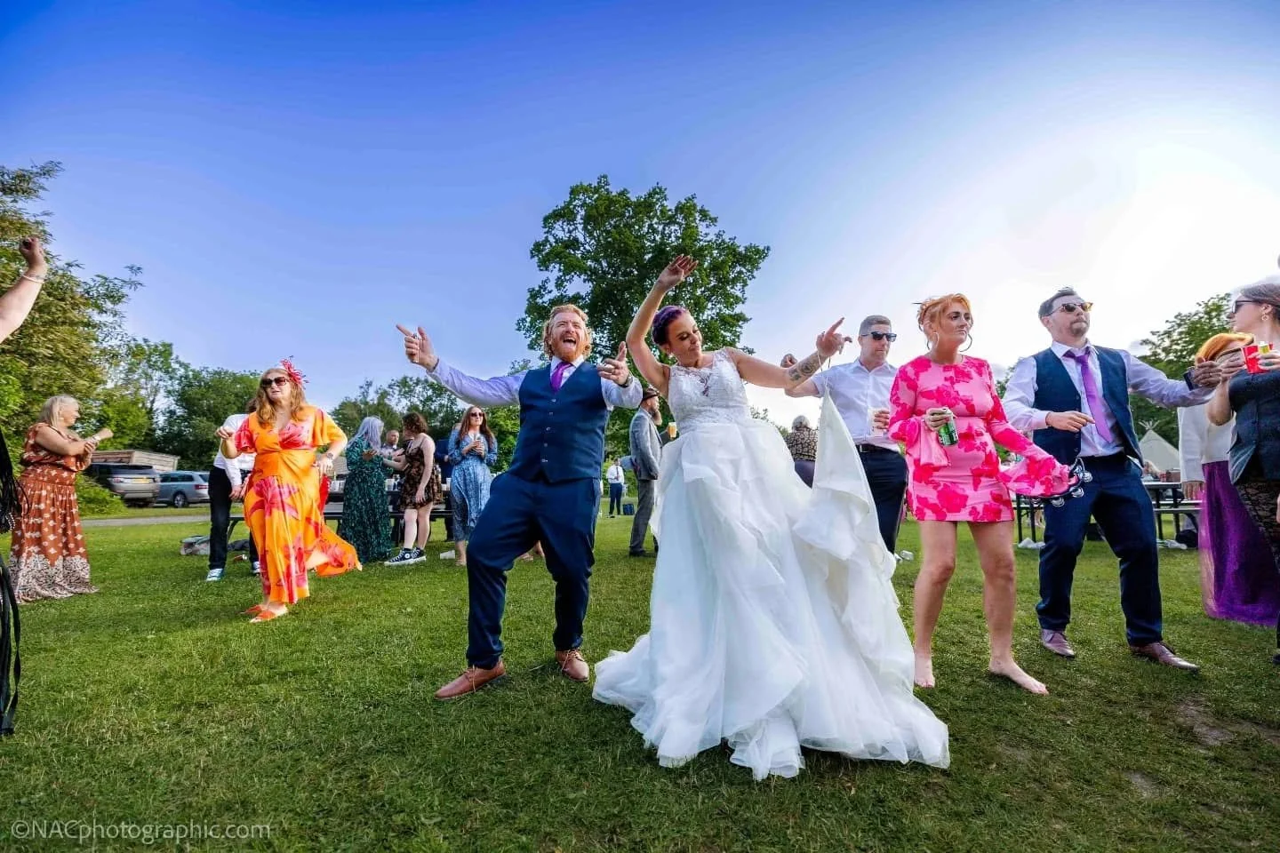 Congratulations, Kev &amp; Laura! 🌿💍🎪

What an unforgettable day celebrating your love &mdash; from the magic of your ceremony in the beautiful @halkyncastlewood , to the epic festi-style party that followed, complete with live bands, dancing, and