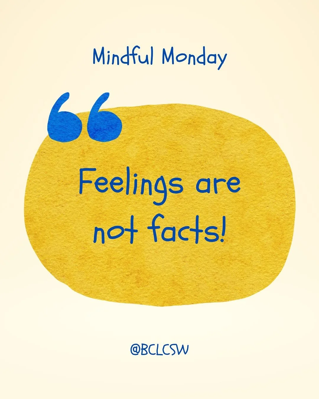 This #MindfulMonday, I invite you to pause and reflect on an important truth: feelings are not facts.
Feelings are defined as: &ldquo;an emotional state or reaction&rdquo;&mdash;transient, subjective, and often shaped by internal narratives or extern