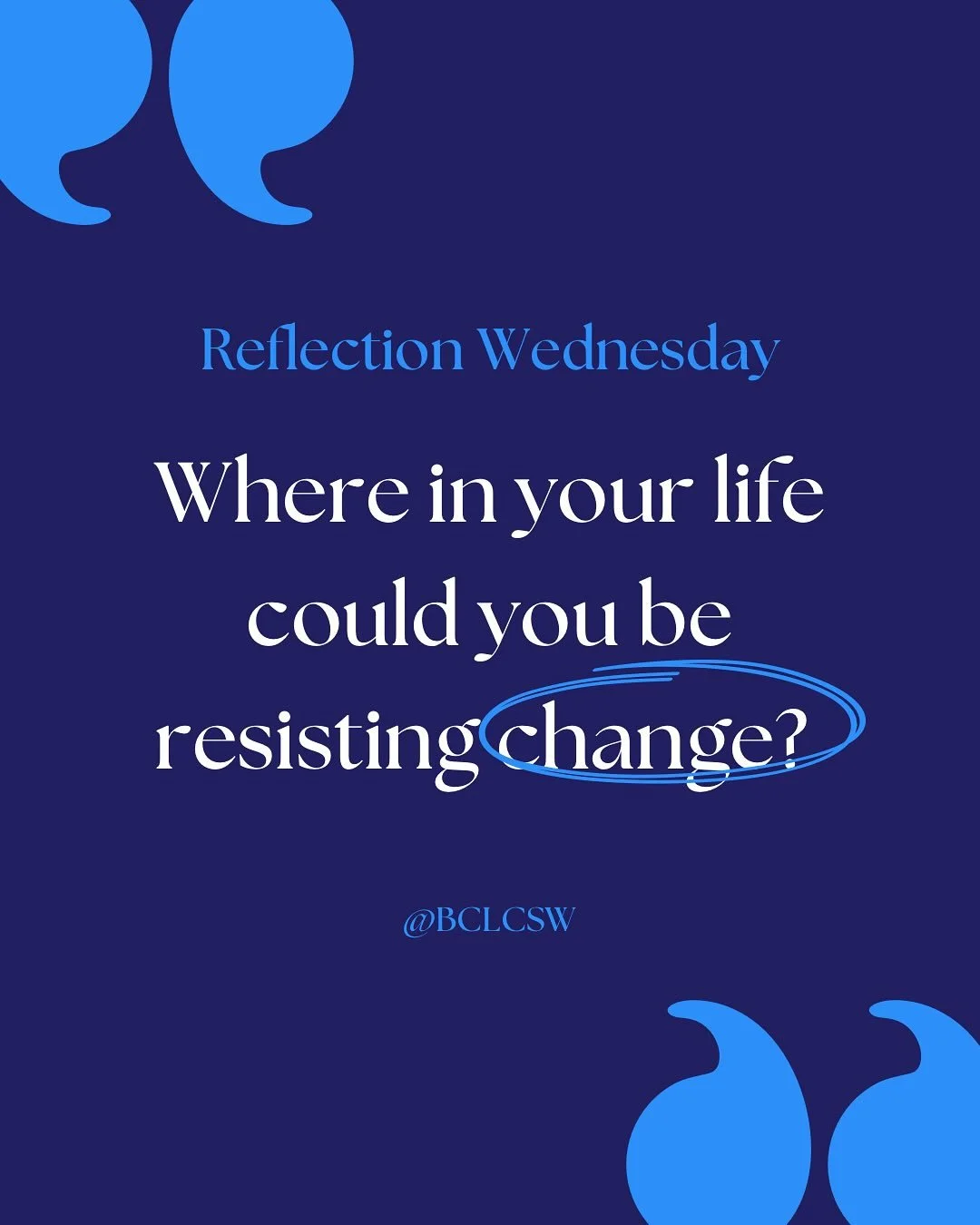 This #ReflectionWednesday, I invite you to take a quiet, honest moment with yourself and ask: 
Where in your life might you be resisting change?
As you consider the shifts happening in your life&mdash;whether in relationships, habits, or patterns of 