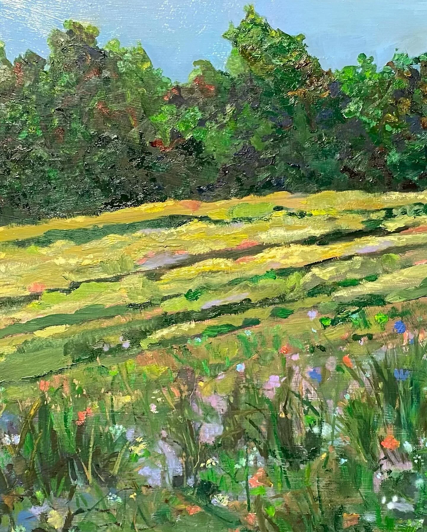 One Morning Last Week 
Oil on board 
#rural #country #farm #indiana #art #paintersofinstagram #artcollection #landscape #flowers #trees #garden #nature #hope #joy #love