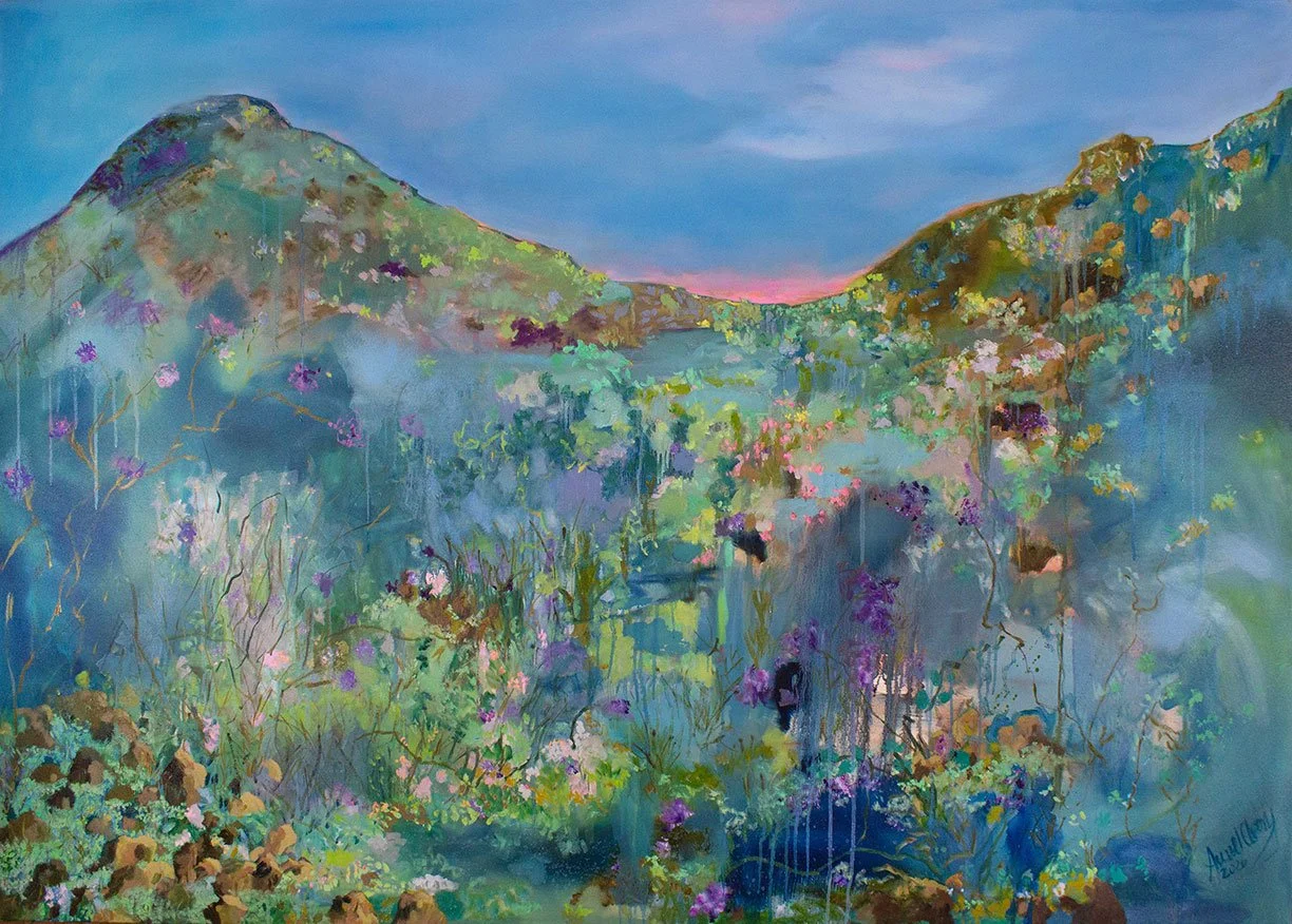 Blue Skies for Laurel, 50" x 70", oil on canvas, *sold*