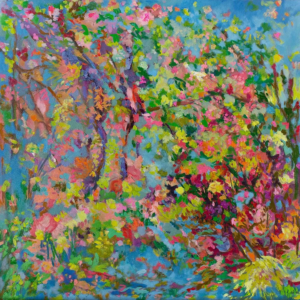 The Wind Caught Us, 20" x 20", oil on canvas