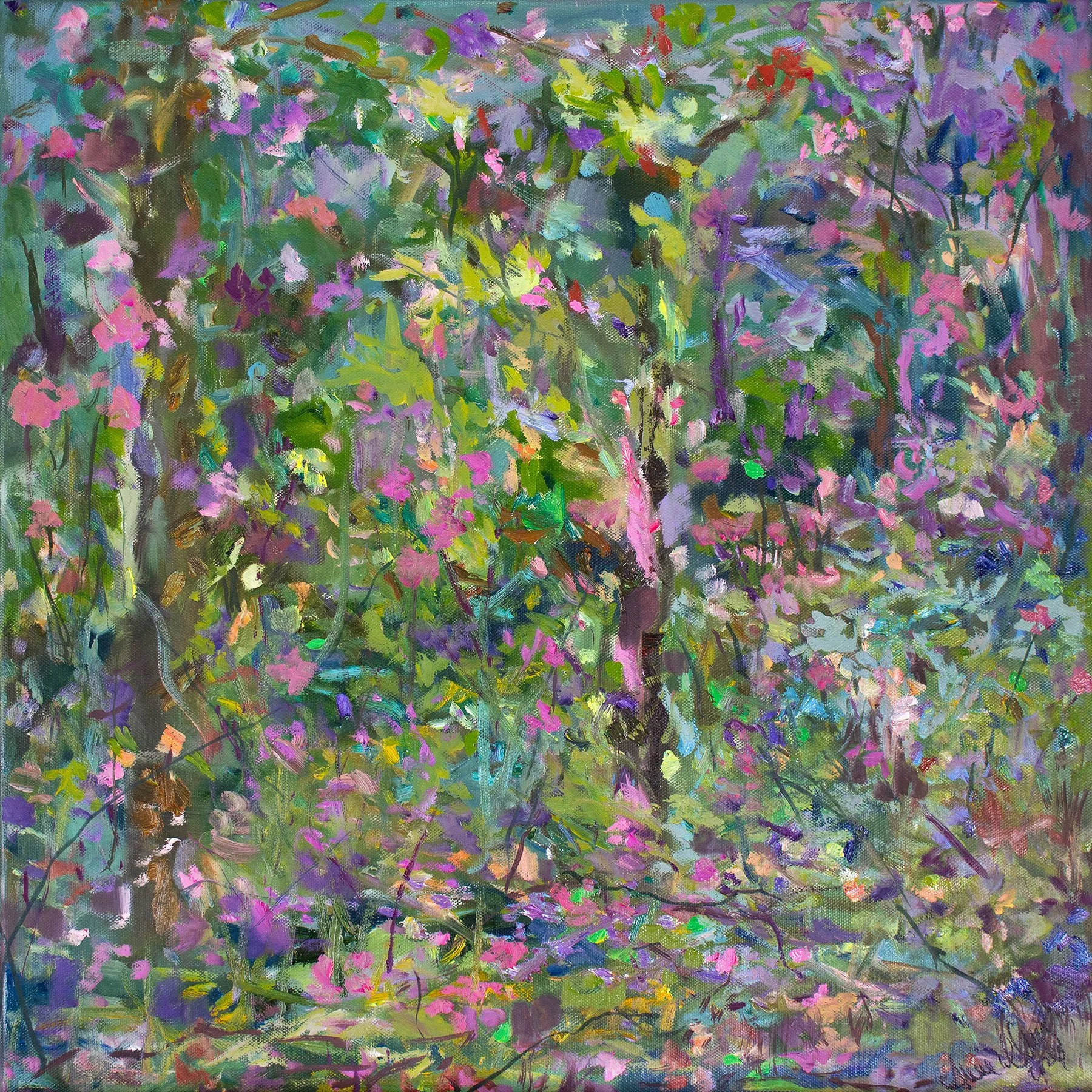 Ancient Intelligence, 20" x 20", oil on canvas
