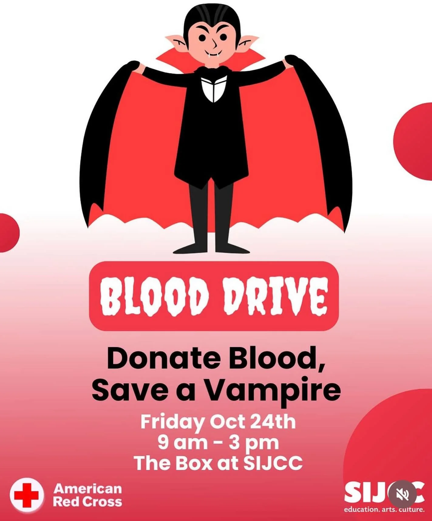 It's that time of year - @americanredcross is back at SIJCC tomorrow for a blood drive! 🧛
Drop🩸by or make an appointment with code SIJCC at redcross.org
