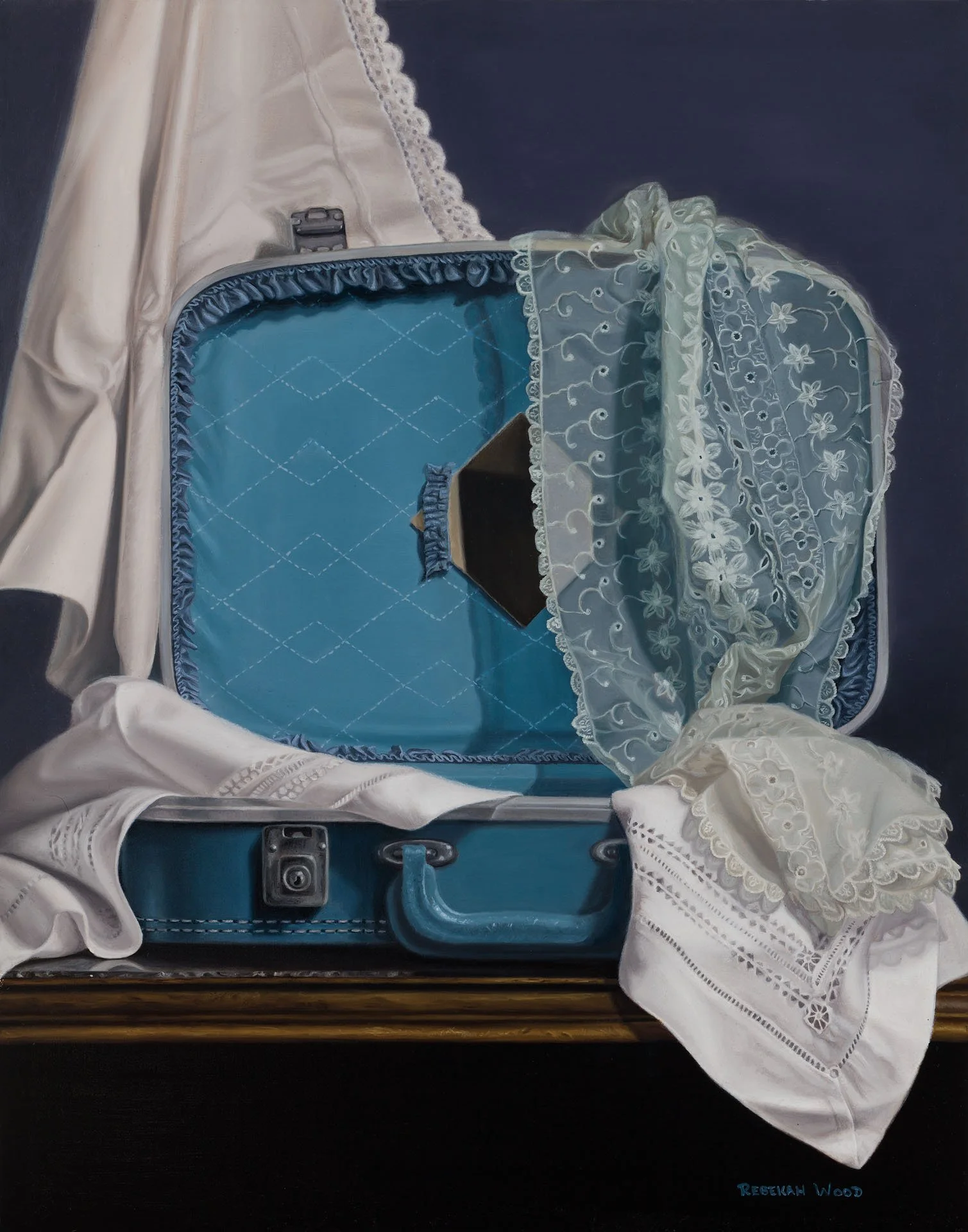 Grandma's Suitcase 14x11 Oil