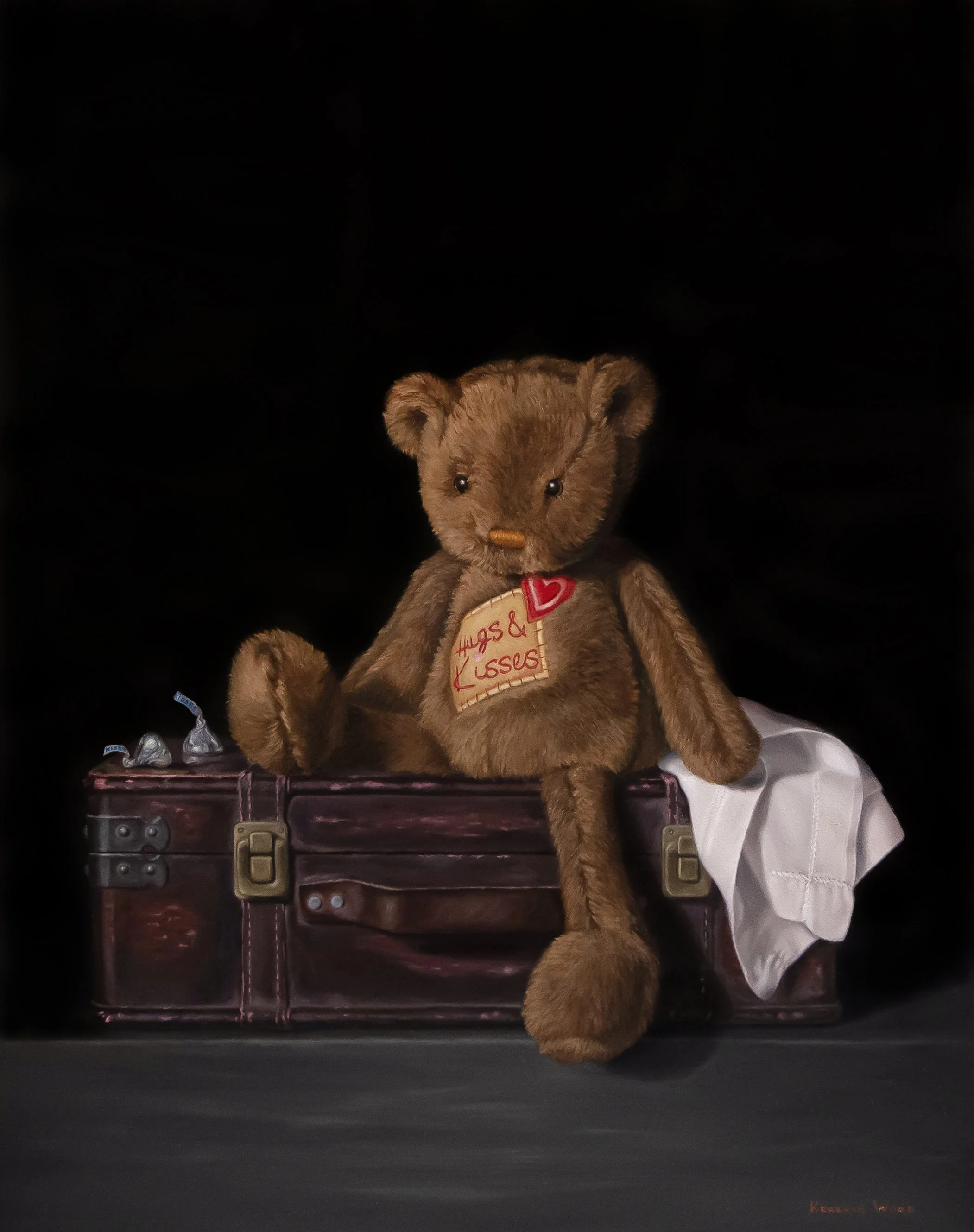 Hugs and Kisses 16x20 Oil