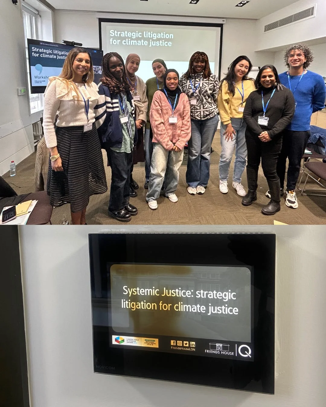 Last month, Beau attended @systemicjustice&rsquo;s workshop on strategic litigation for climate justice in London. They were joined by friends from @advocacyacademy, @theracialjusticenetwork , and new friends from the French campaign @ghettup_ ! 

As