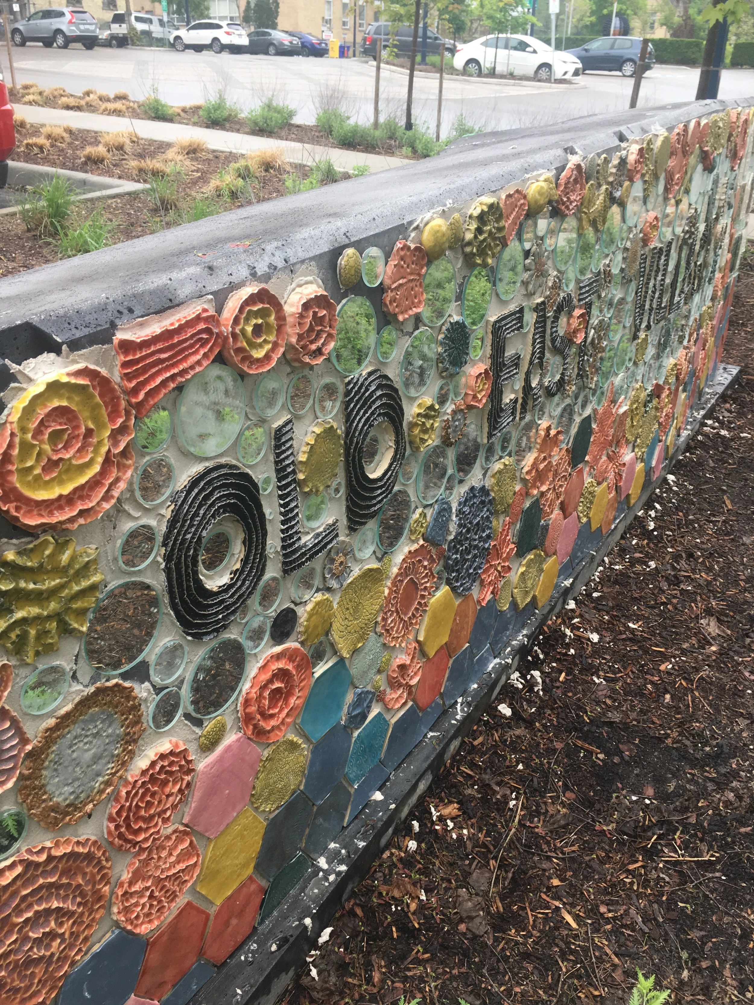 Old East Village - Parking Lot Wayfinder Murals