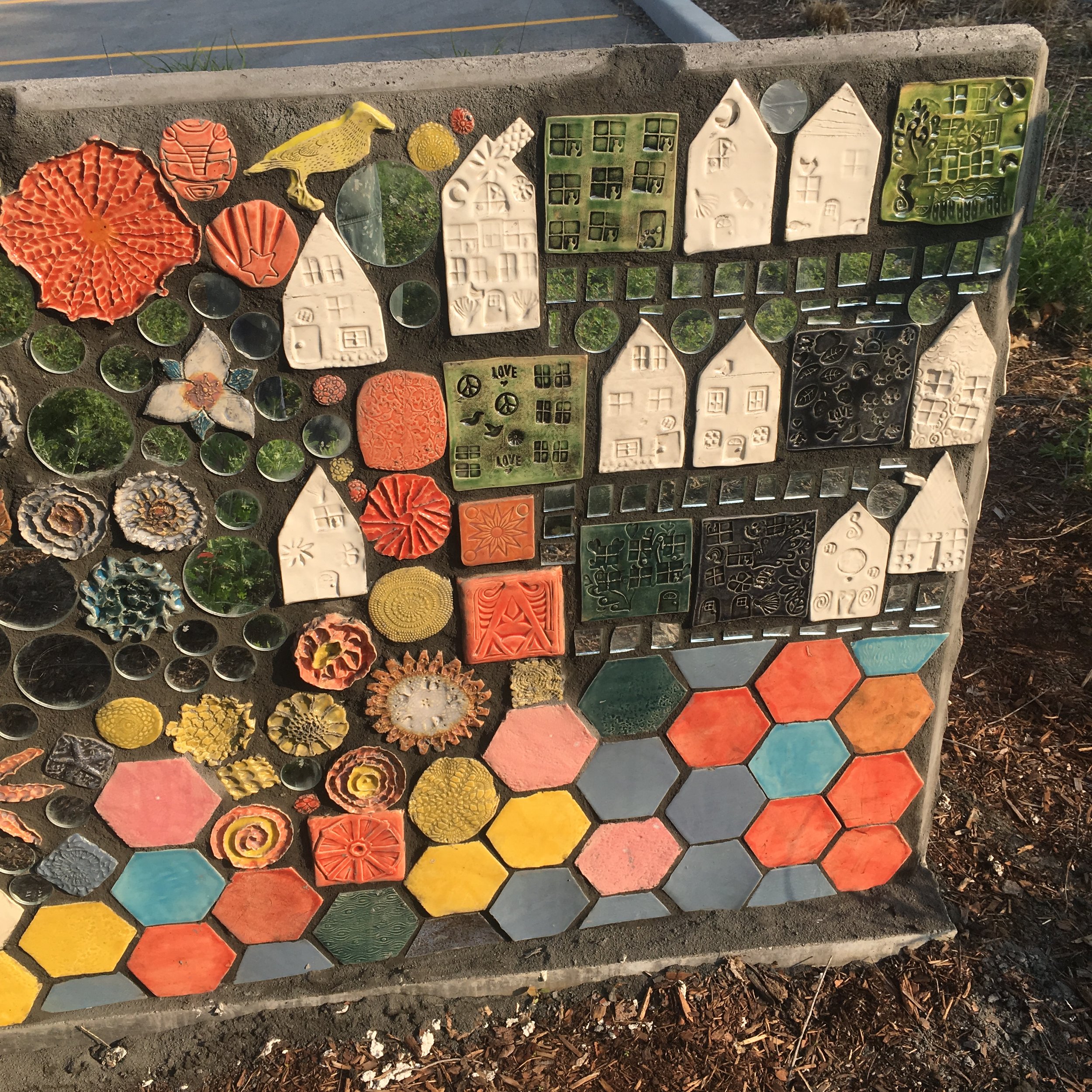 Old East Village - Parking Lot Wayfinder Murals