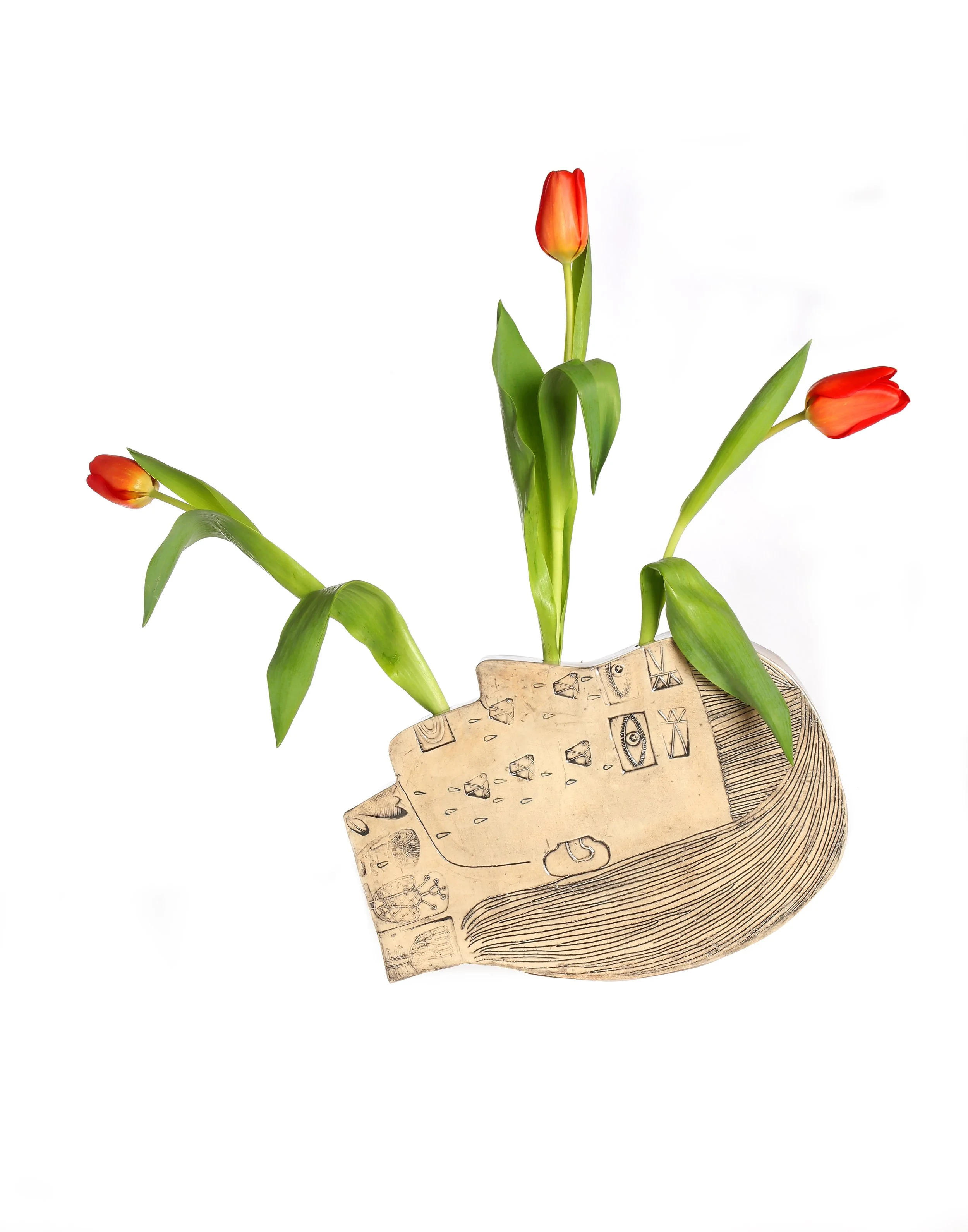 Sad Girl Watching Vase