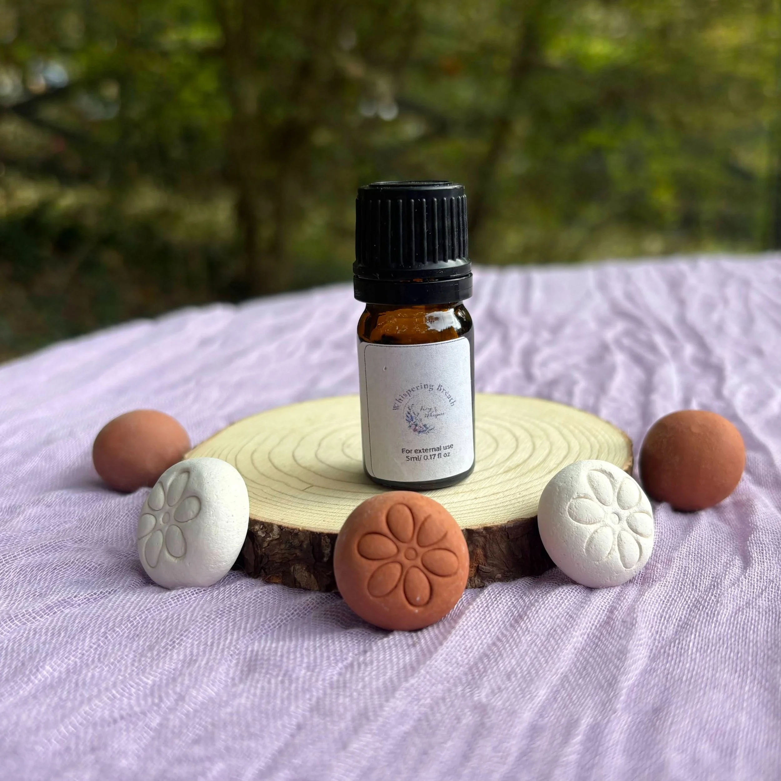 Whispering Breath Clay Diffuser Set – Scent, softly spread