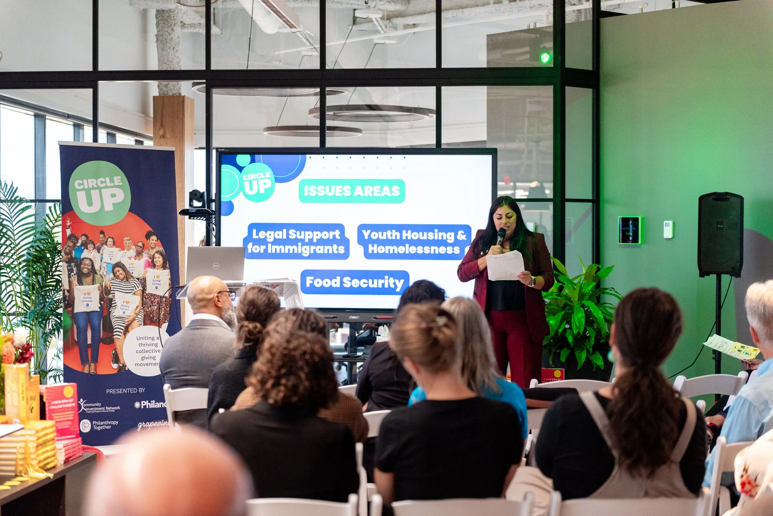 Individuals collaborating together to foster a global culture of philanthropy.