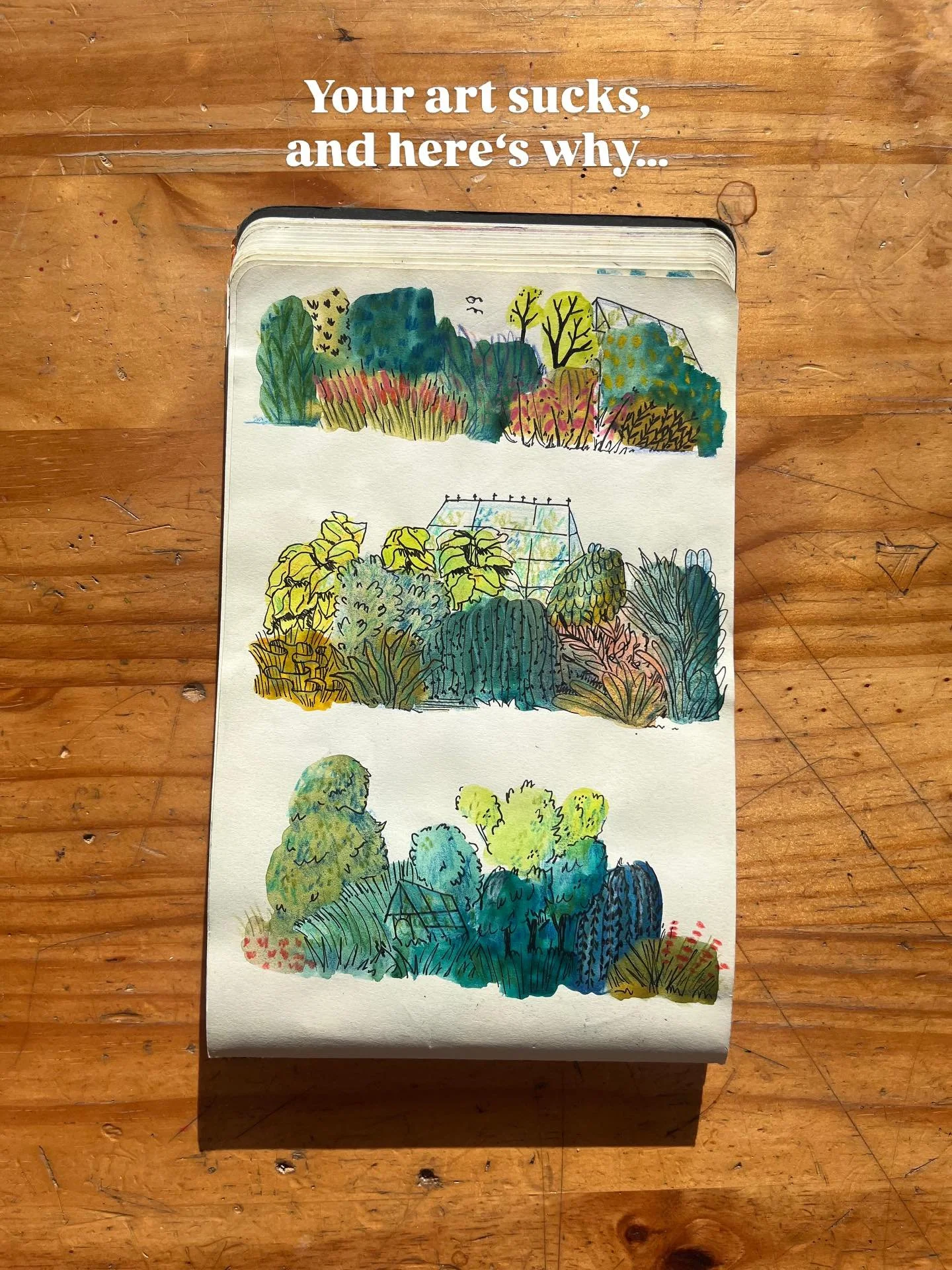 Swipe to learn why your art sucks 👉 ( send this to your friends who need to hear it)

No seriously, let&rsquo;s change the way we look at our own art and celebrate what makes us human. If you&rsquo;re having fun, you&rsquo;re doing it right. 🧡

#sk
