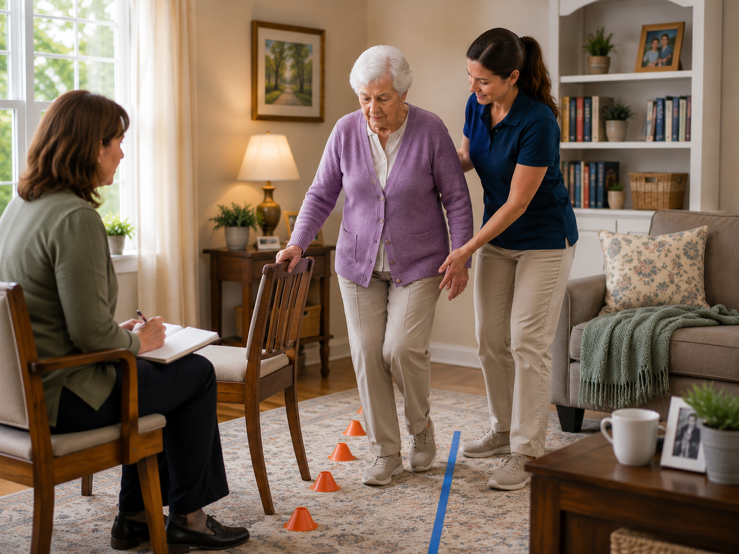 In-Home Balance Therapy Session