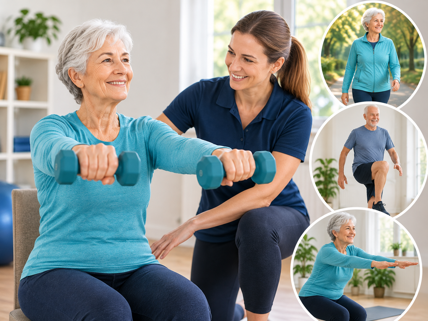 Active Ageing Fitness Collage