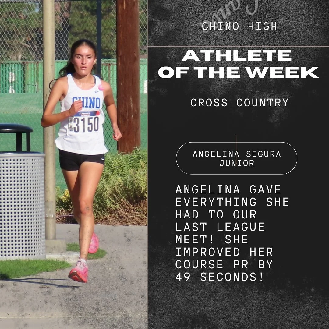 Here are our amazing cross country athletes of the week!