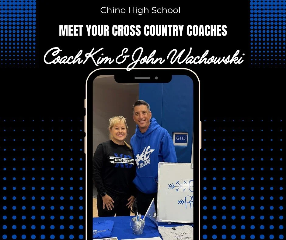 Here are our next set of coaches we would like to highlight for National Coaches Day. Coach John and Coach Kim work so hard for our cross country athletes. Thank you!