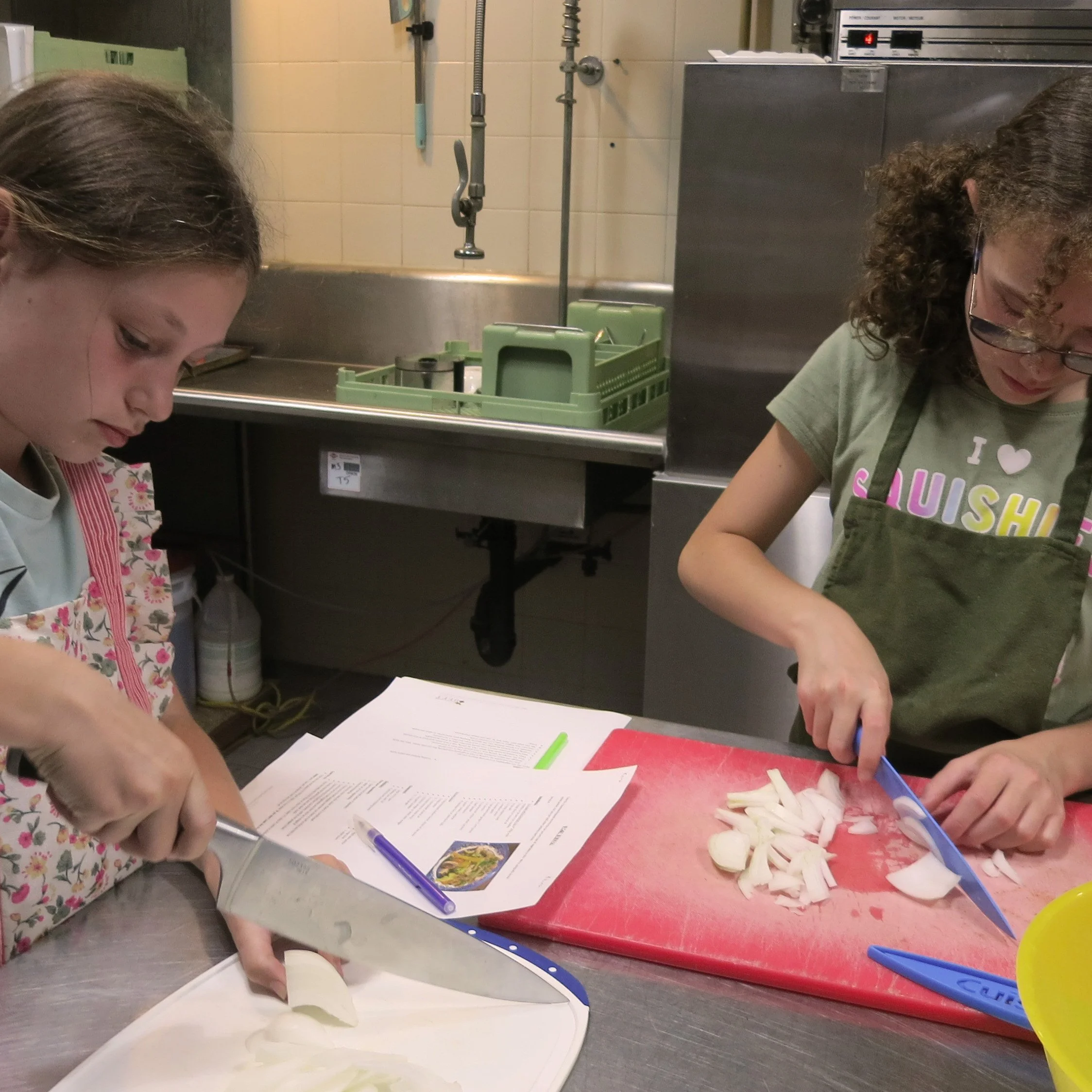 Stir-fries and rice! Lots of practice chopping, measuring, tasting and using their own judgement to make it their own.