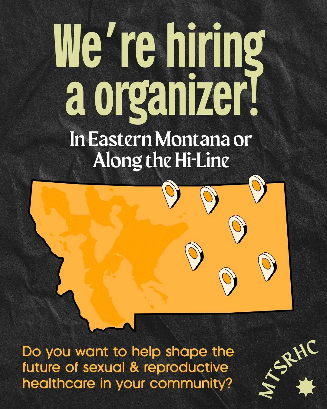 📢 We&rsquo;re still looking to hire one more local organizer to help lead efforts in eastern Montana or along the Hi-Line. 

Do you want to help shape the future of sexual and reproductive healthcare in your community? This is your chance to amplify